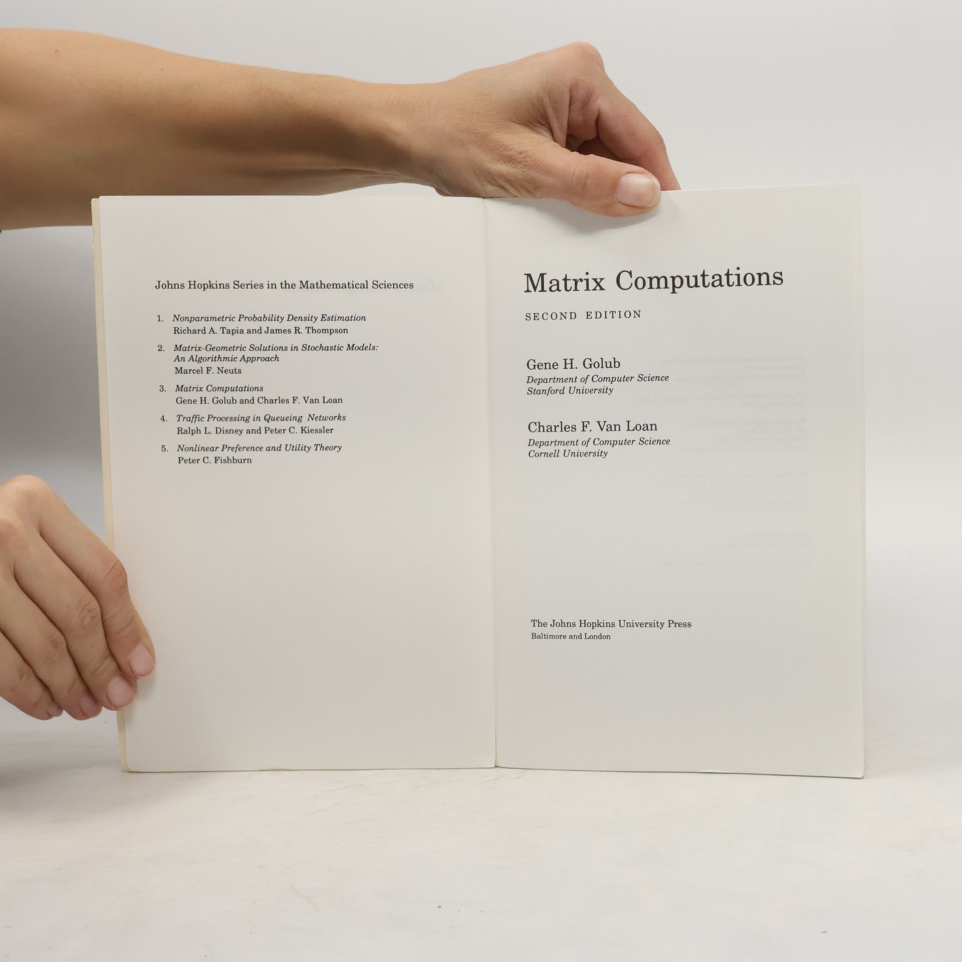 Gene H. Gene Howard Golub Matrix Computations
