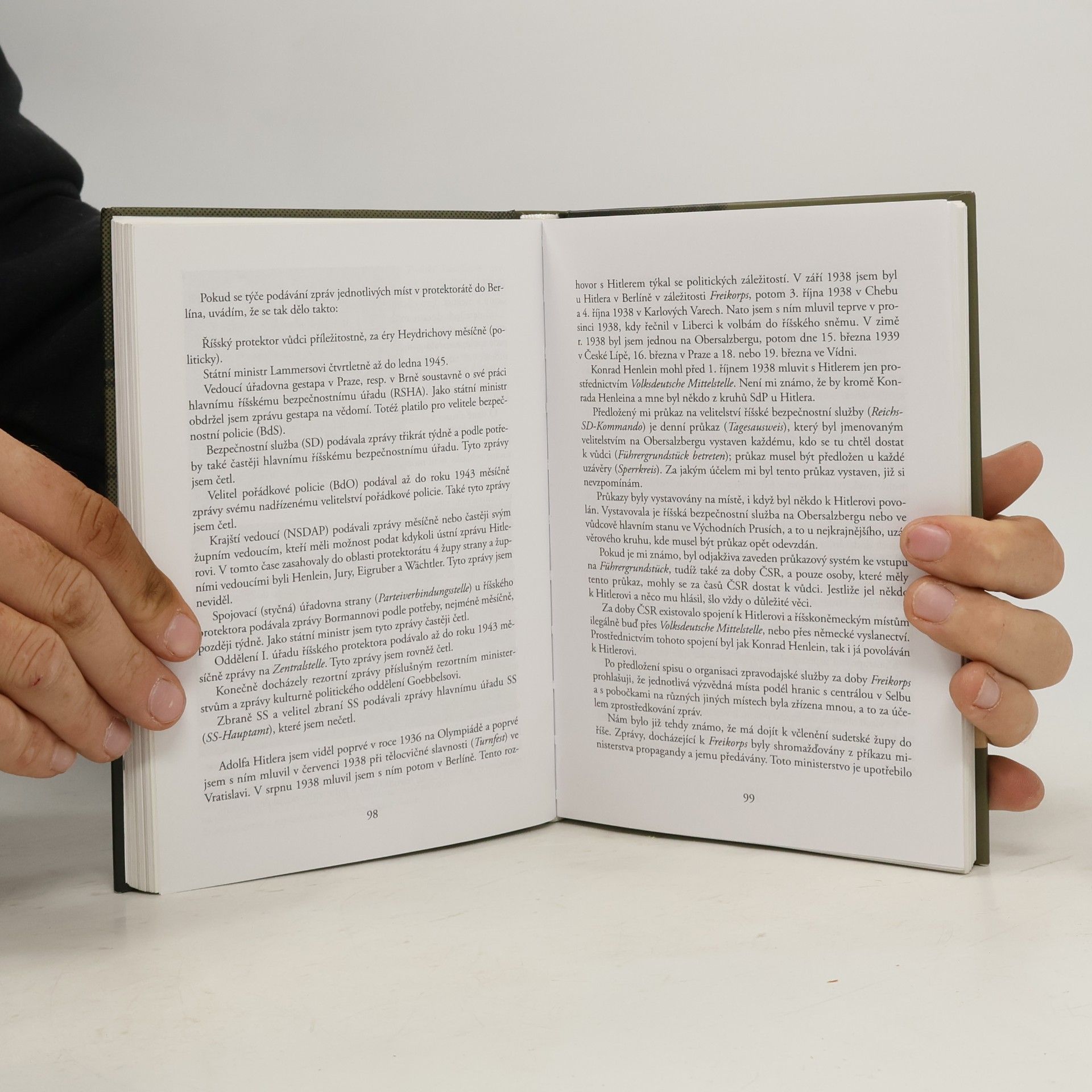 Karl Hermann Frank Zpověď. Podle vlastních výpovědí v době vazby u Krajského soudu trestního v Praze na Pankráci
