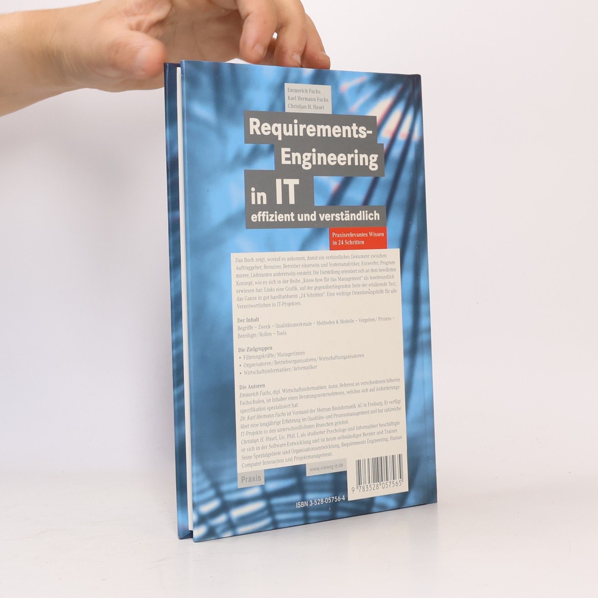 Emmerich Fuchs Requirements-Engineering in IT - Know-how für das Management