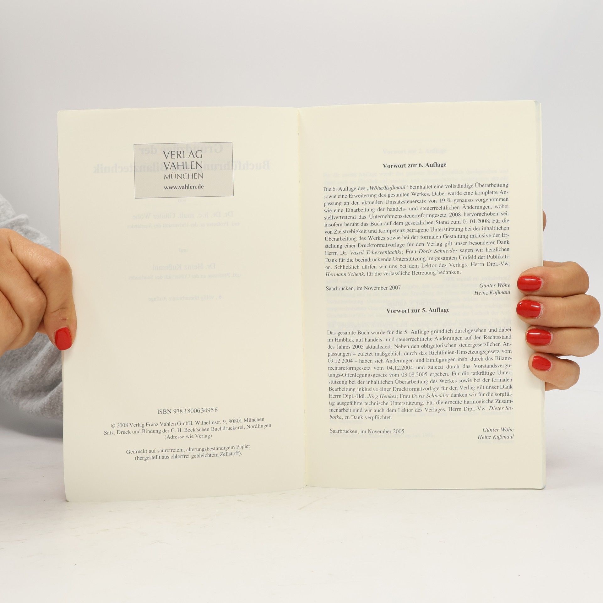 Günter Wöhe Vahlens Lehrbücher - 6: Grundzüge der Buchführung und Bilanztechnik - 6. Auflage
