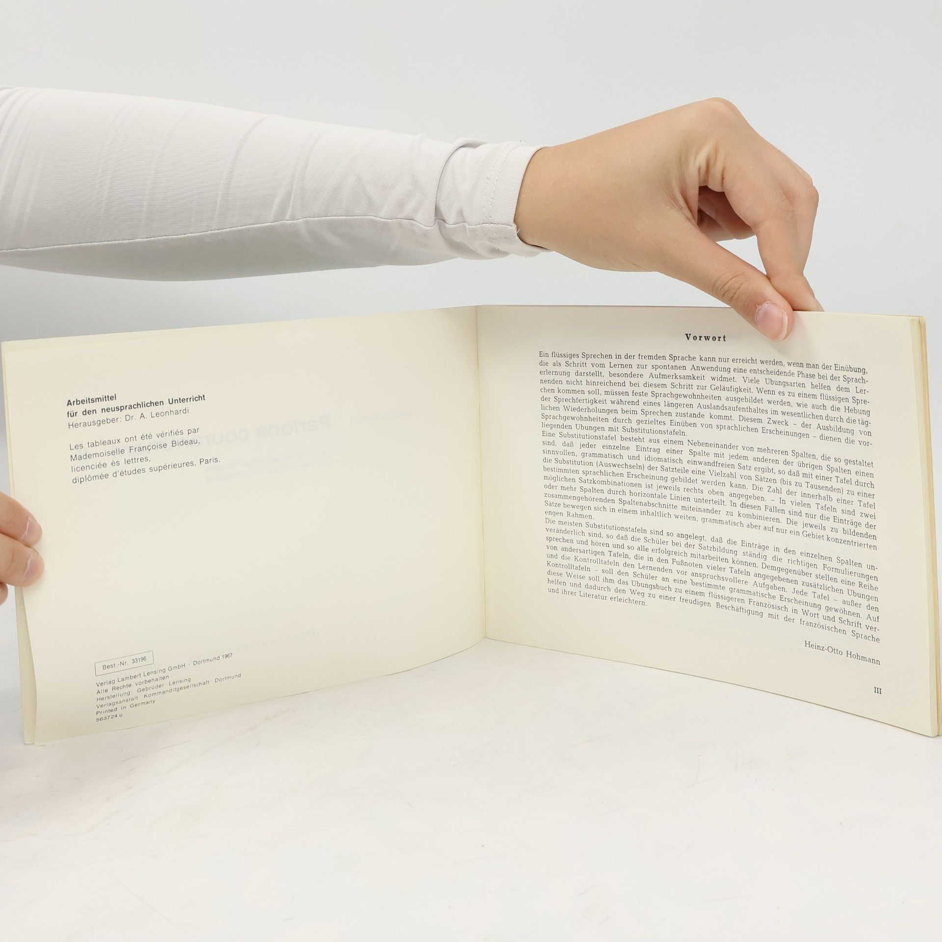 Heinz-Otto Hohmann Parlons couramment II
