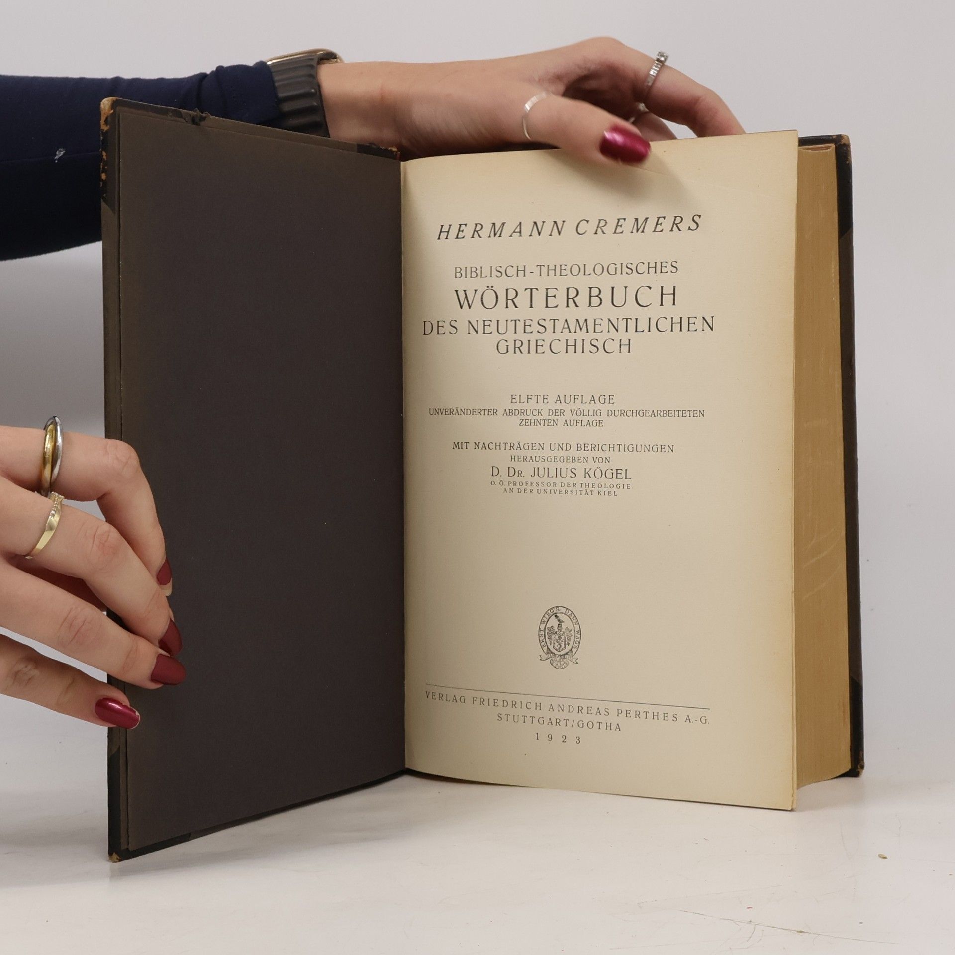 Hermann Cremer Biblisch-Theologisches Wörterbuch