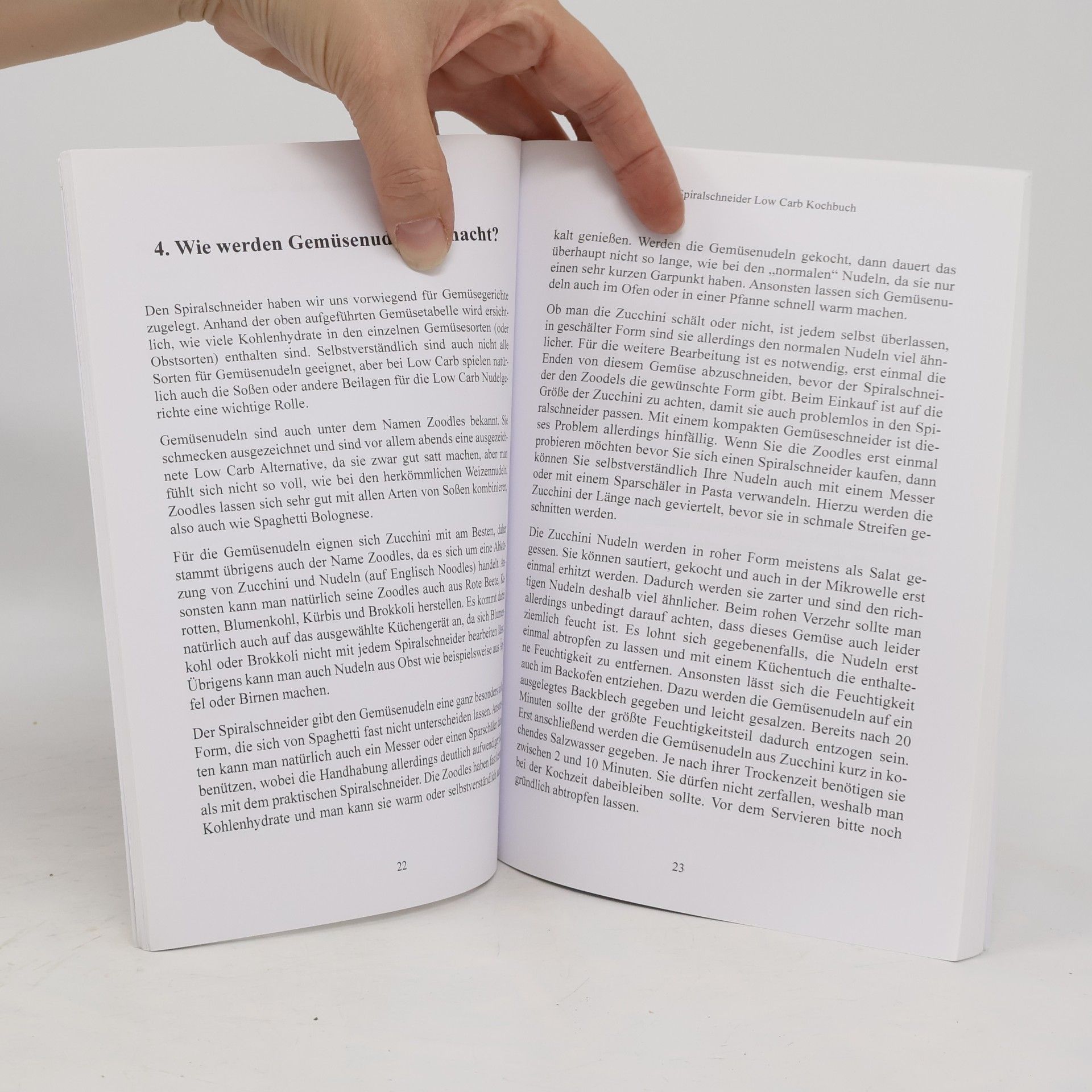 Paula Krings Das Spiralschneider. Low Carb Kochbuch