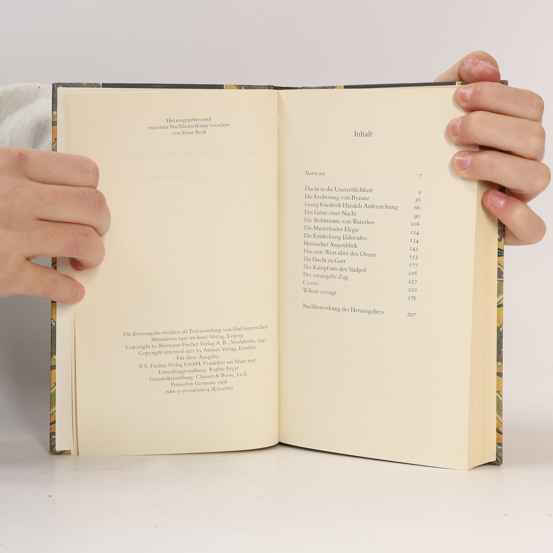 Stefan Zweig Sternstunden der Menschheit