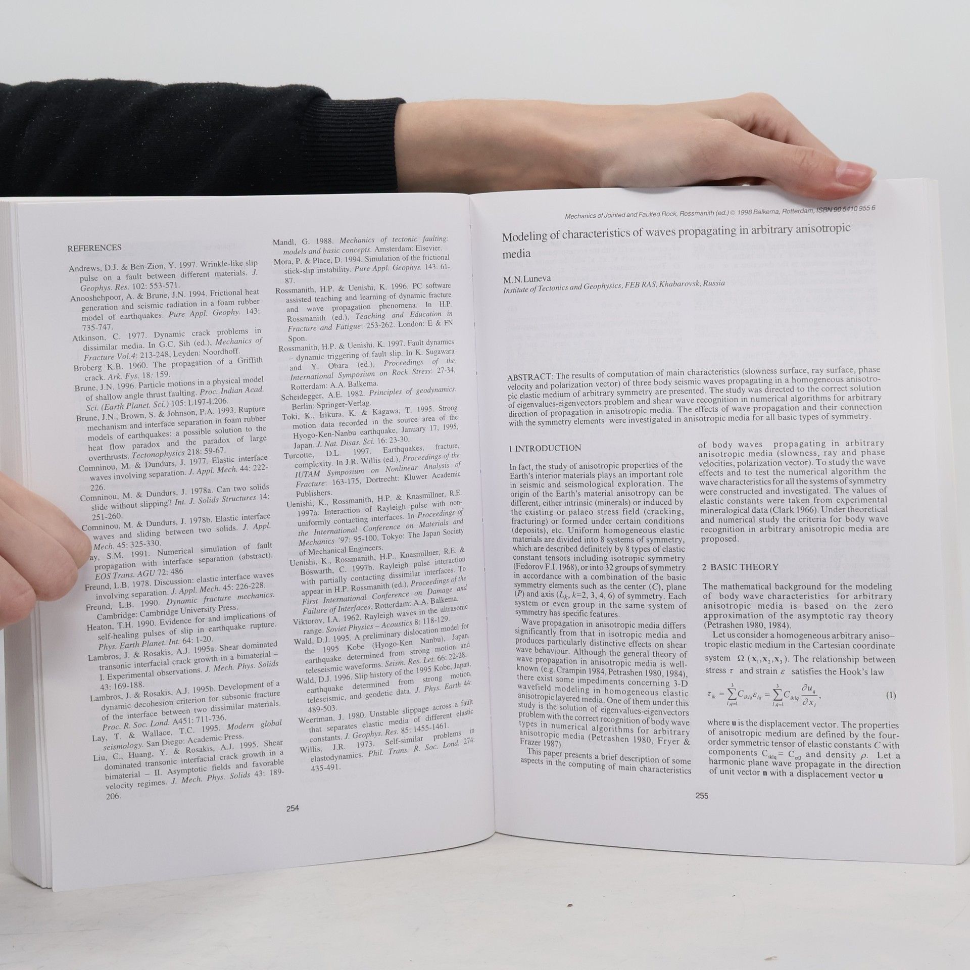 Hans Peter Rossmanith MJFR - 3: Mechanics of Jointed and Faulted Rock