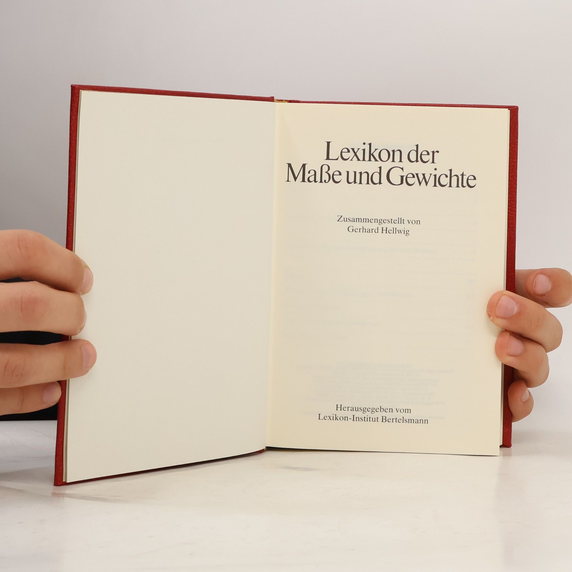 Gerhard Hellwig Lexicon der Maße und Gewichte