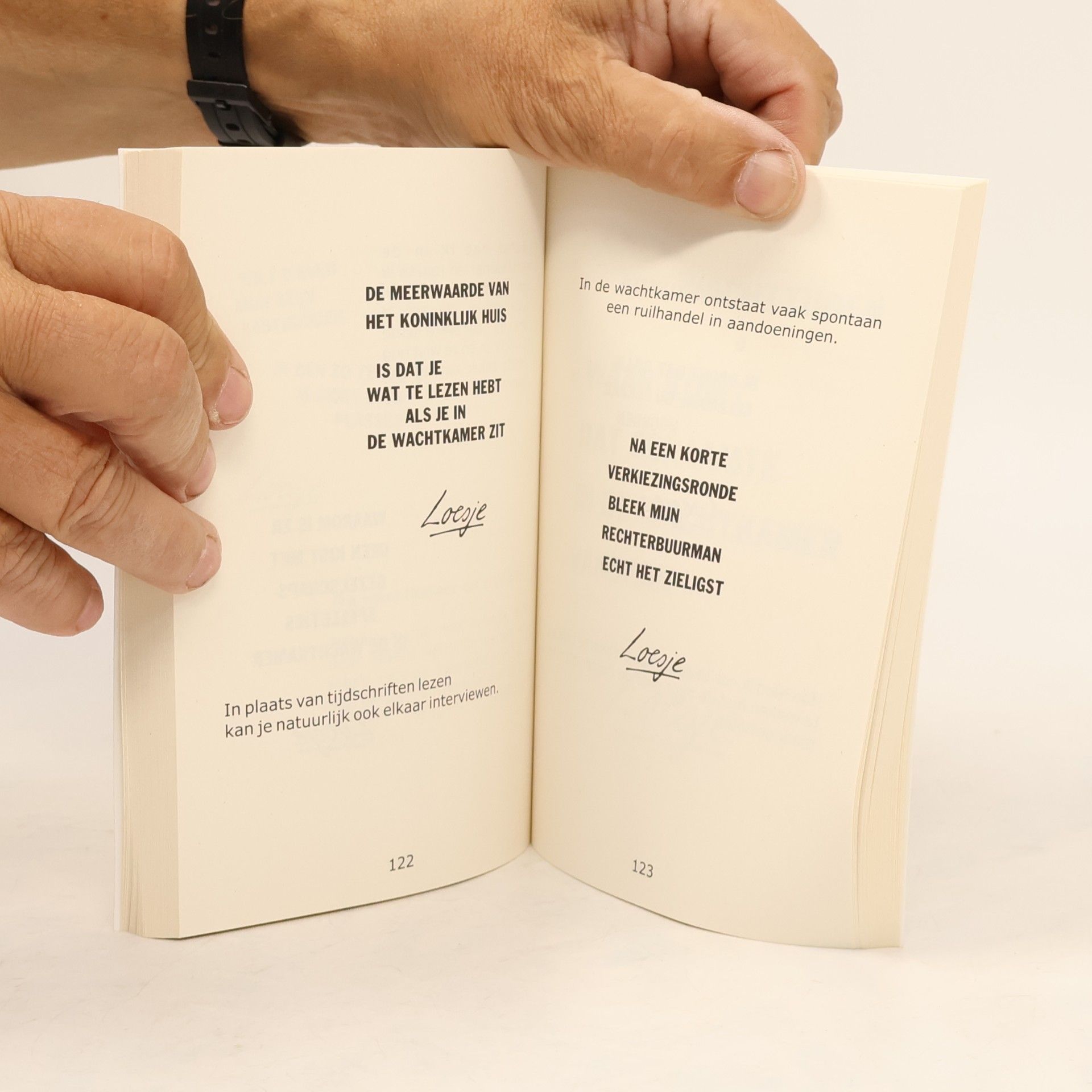 Loesje Zorgen moet je doen, niet maken