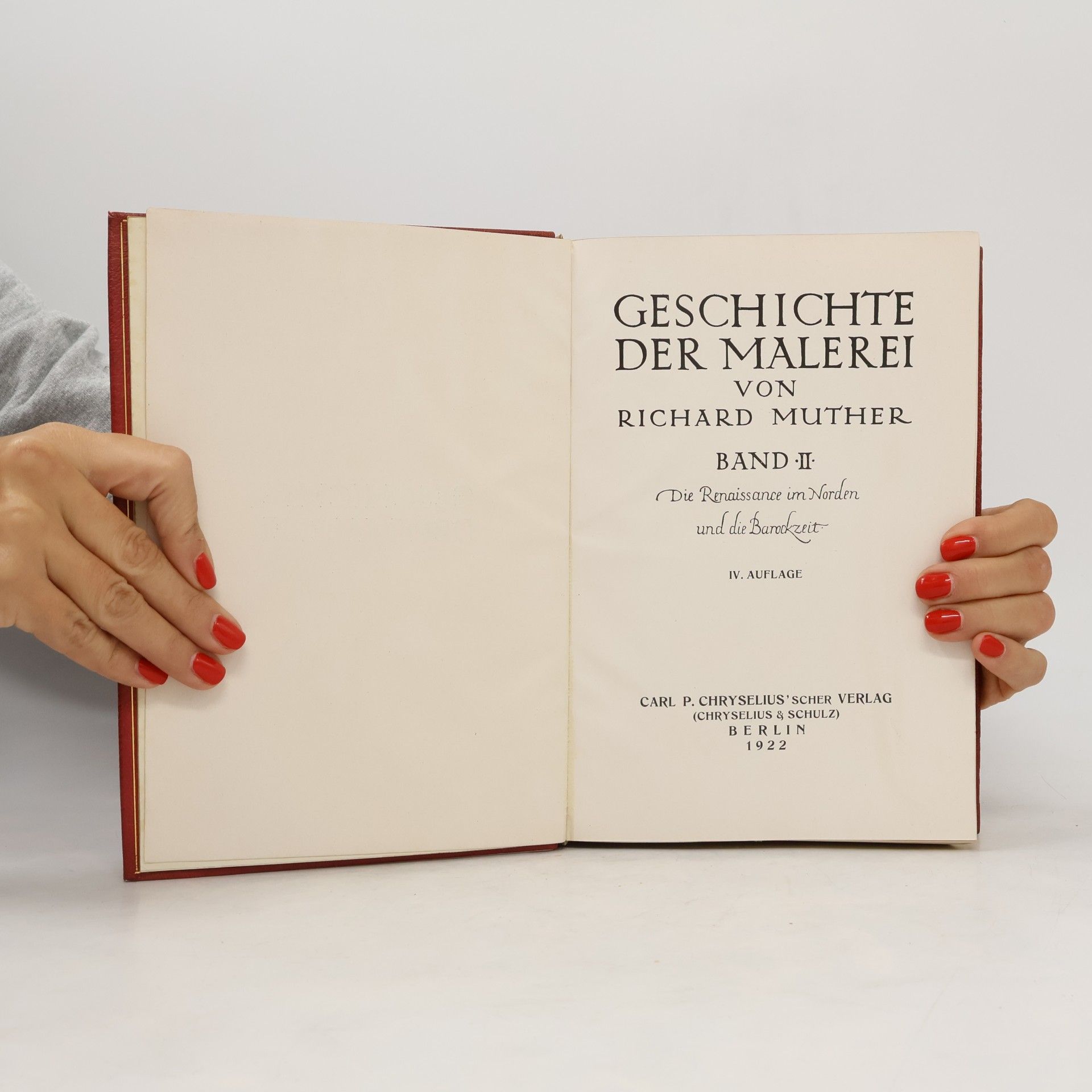 Richard Muther Geschichte der Malerei I-II