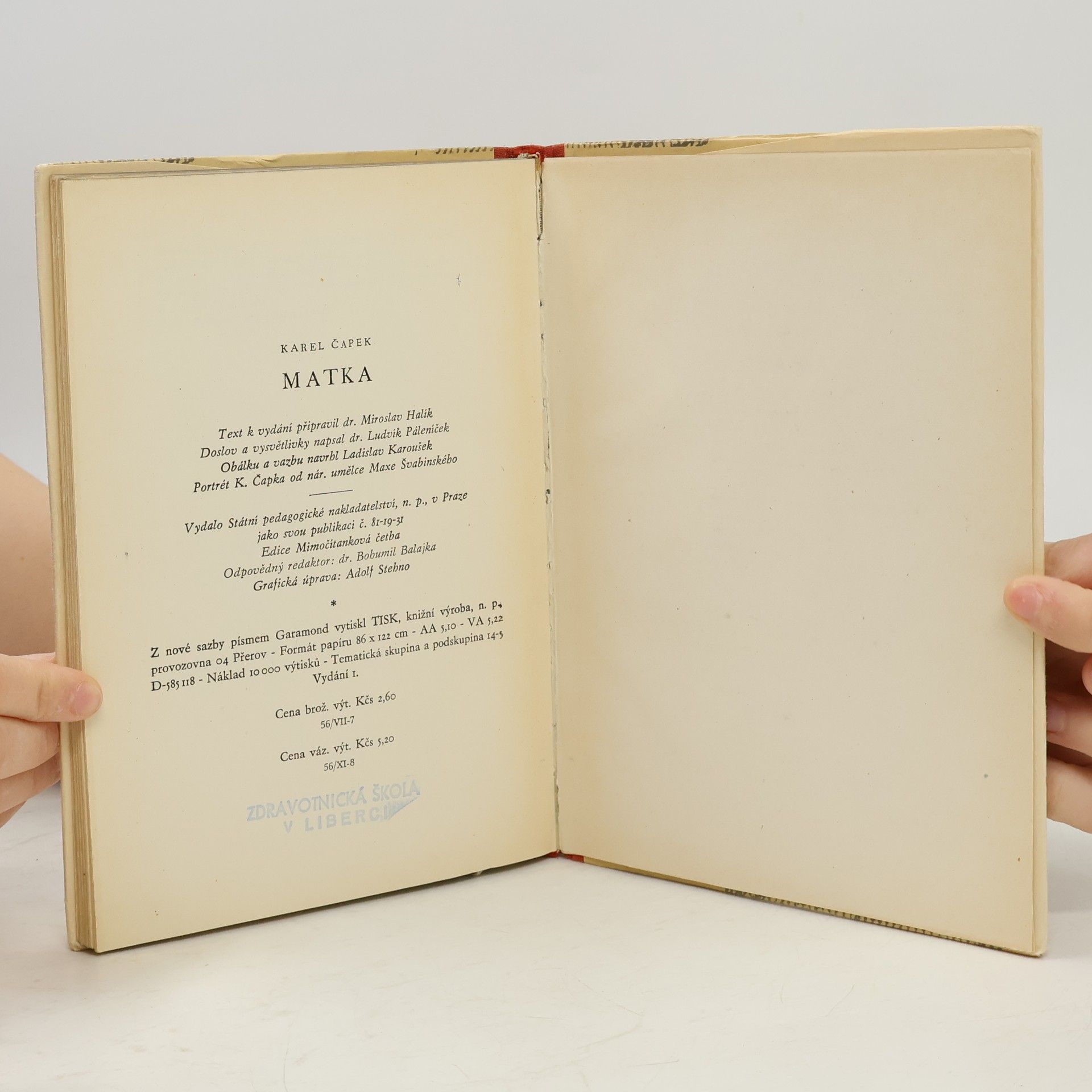Karel Čapek Matka