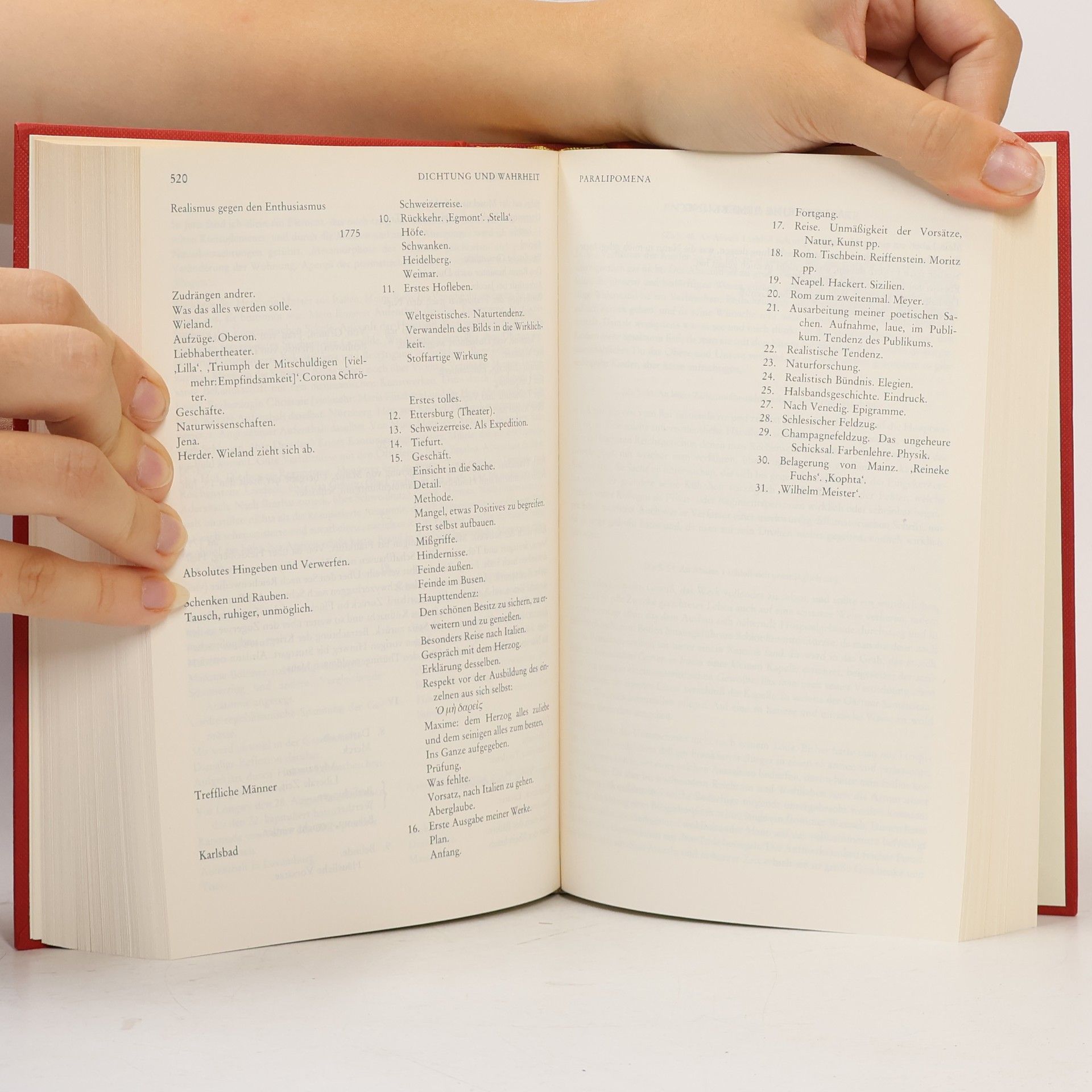 Johann Wolfgang von Goethe Poetische Werke. Autobiographische Schriften I