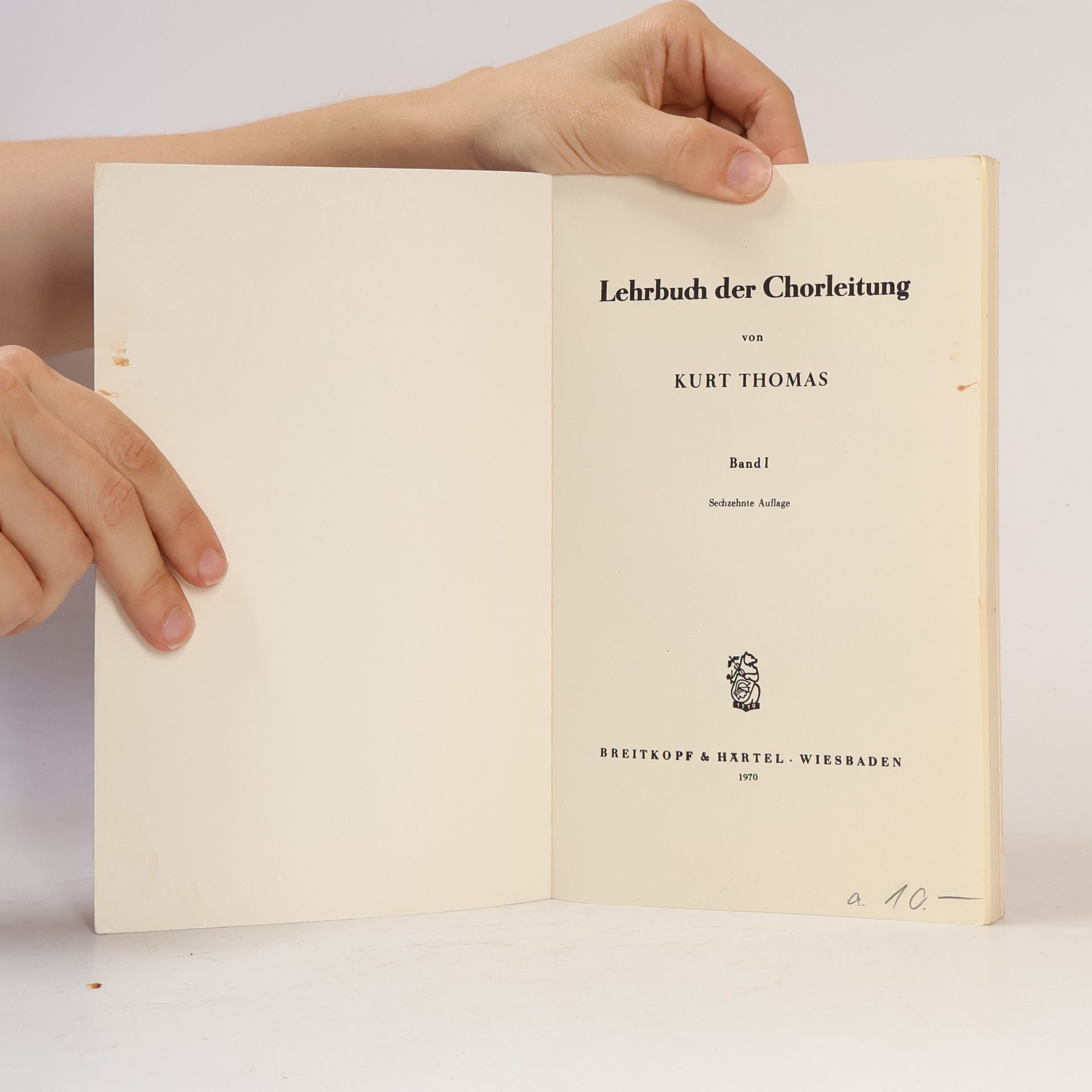 Kurt Thomas Lehrbuch der Chorleitung I