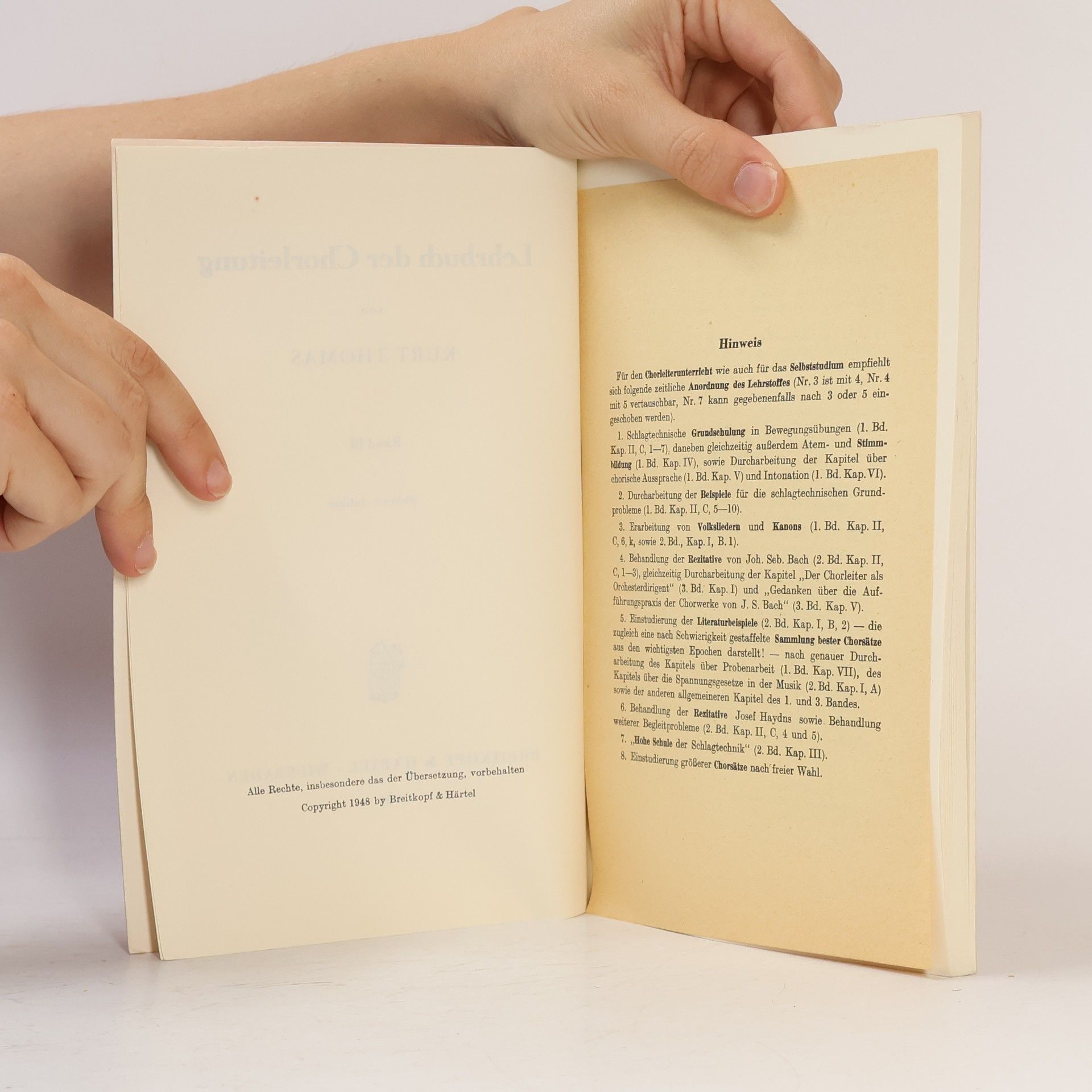 Kurt Thomas Lehrbuch der Chorleitung III.