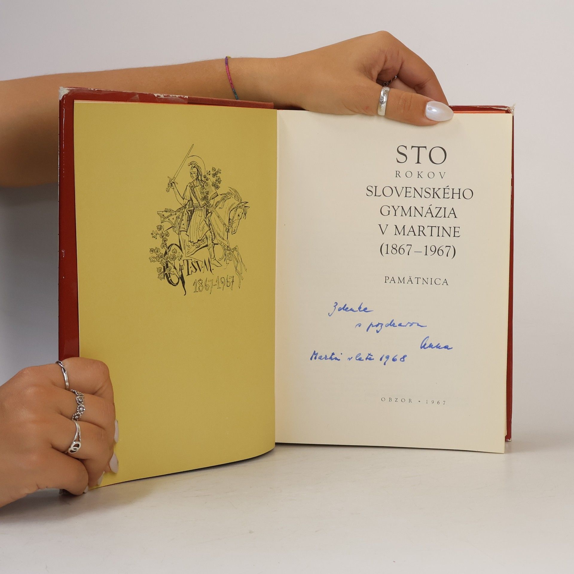 Various authors Sto rokov slovenského gymnázia v Martine (1867-1967)