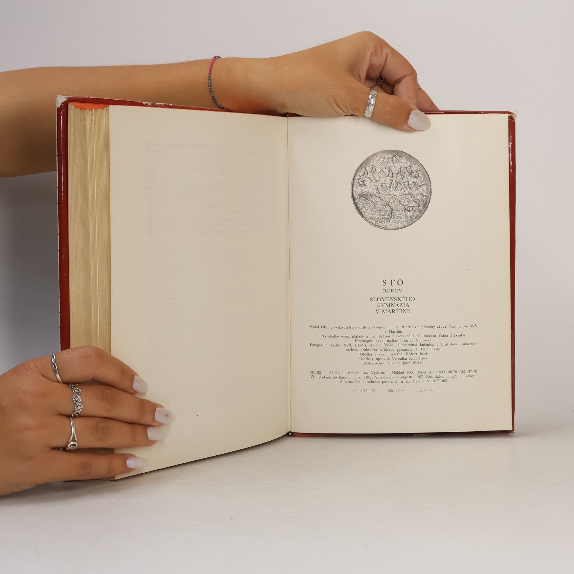 Various authors Sto rokov slovenského gymnázia v Martine (1867-1967)