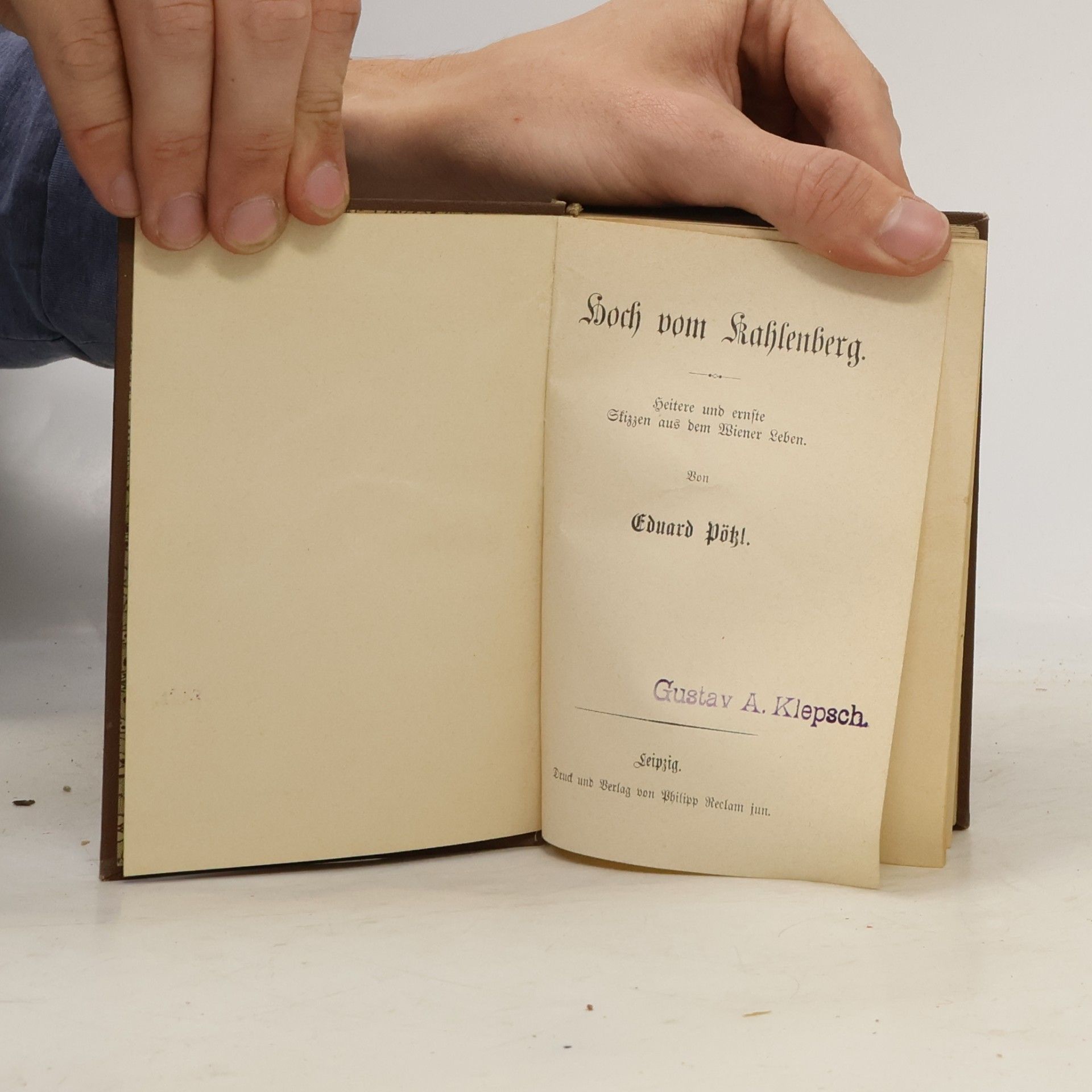 Eduard Pöhl Hoch vom Kahlenberg