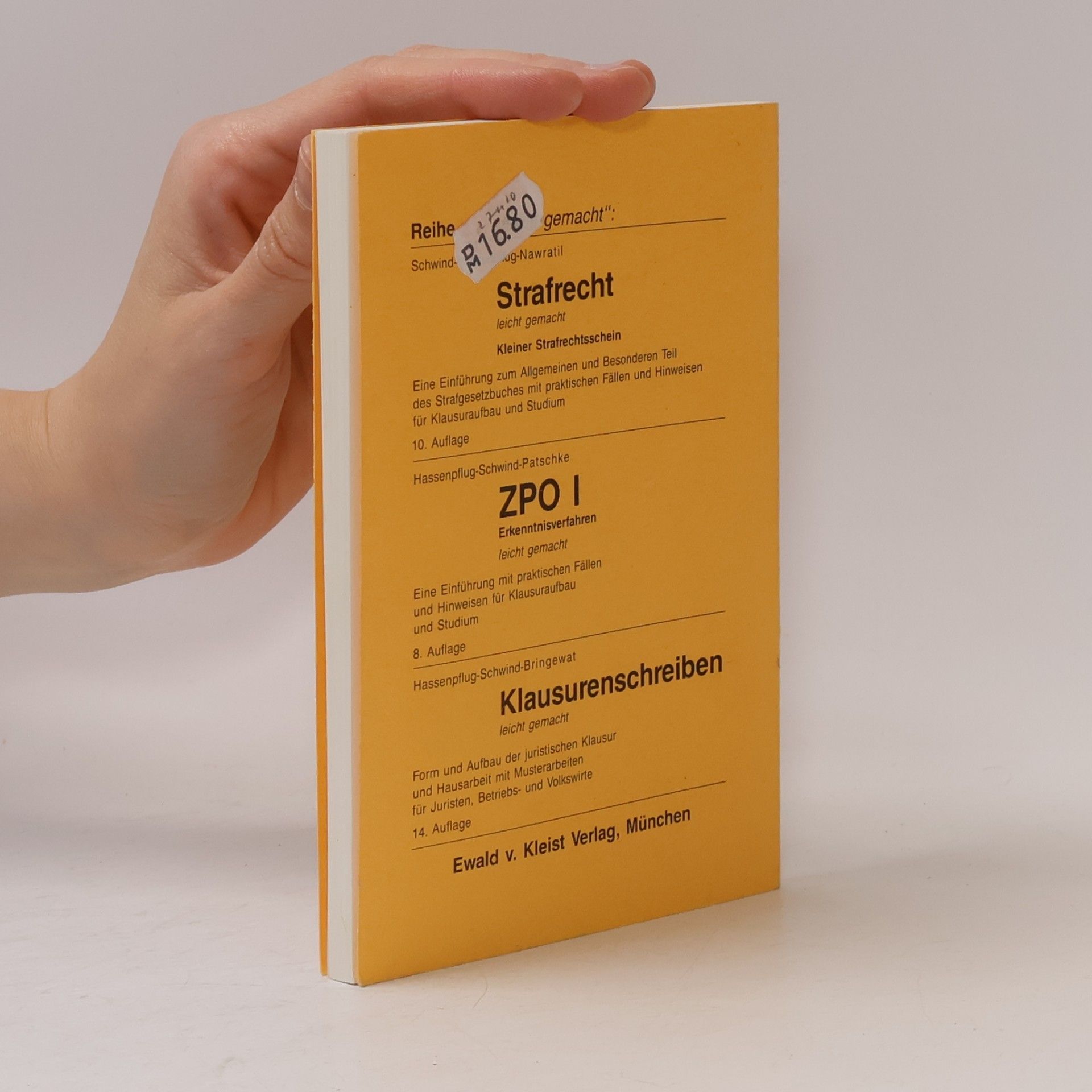 Schwind BGB leicht gemacht. Kleiner BGB-Schein für Juristen, Betriebs- und Volkswirte - 23. Auflage