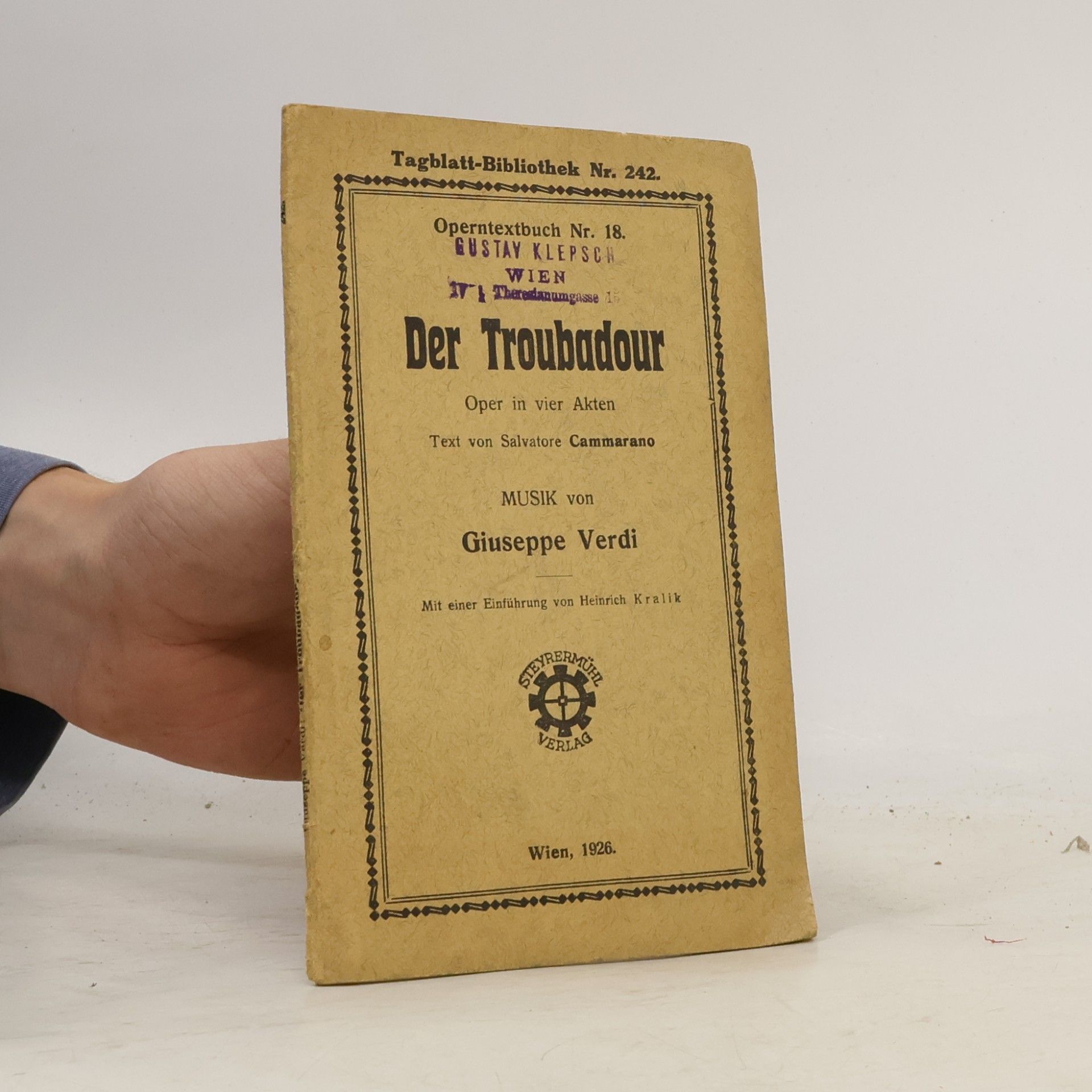 Giuseppe Verdi Der Troubadour