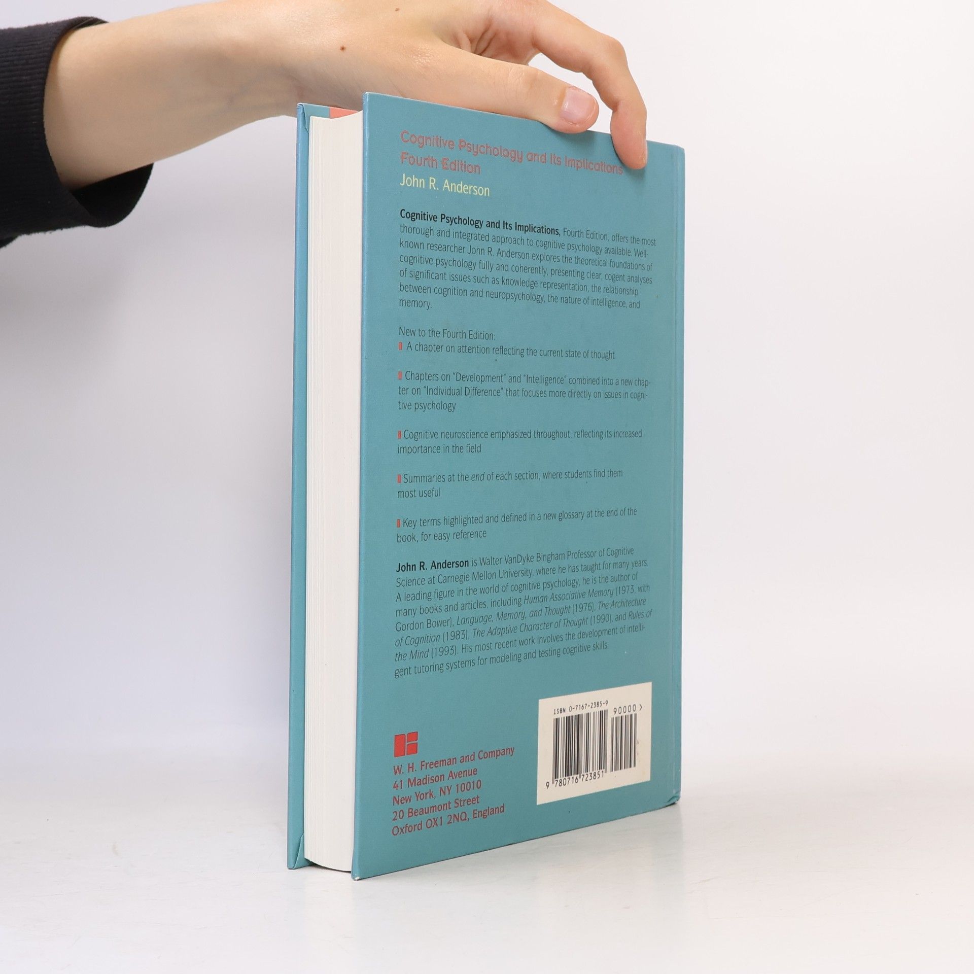 John R. Anderson Cognitive Psychology and Its Implications: Fourth Edition