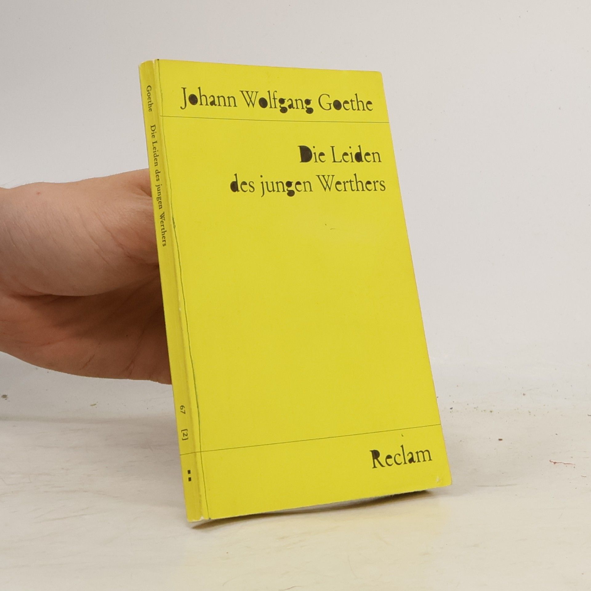 Johann Wolfgang von Goethe Die Leiden des jungen Werther