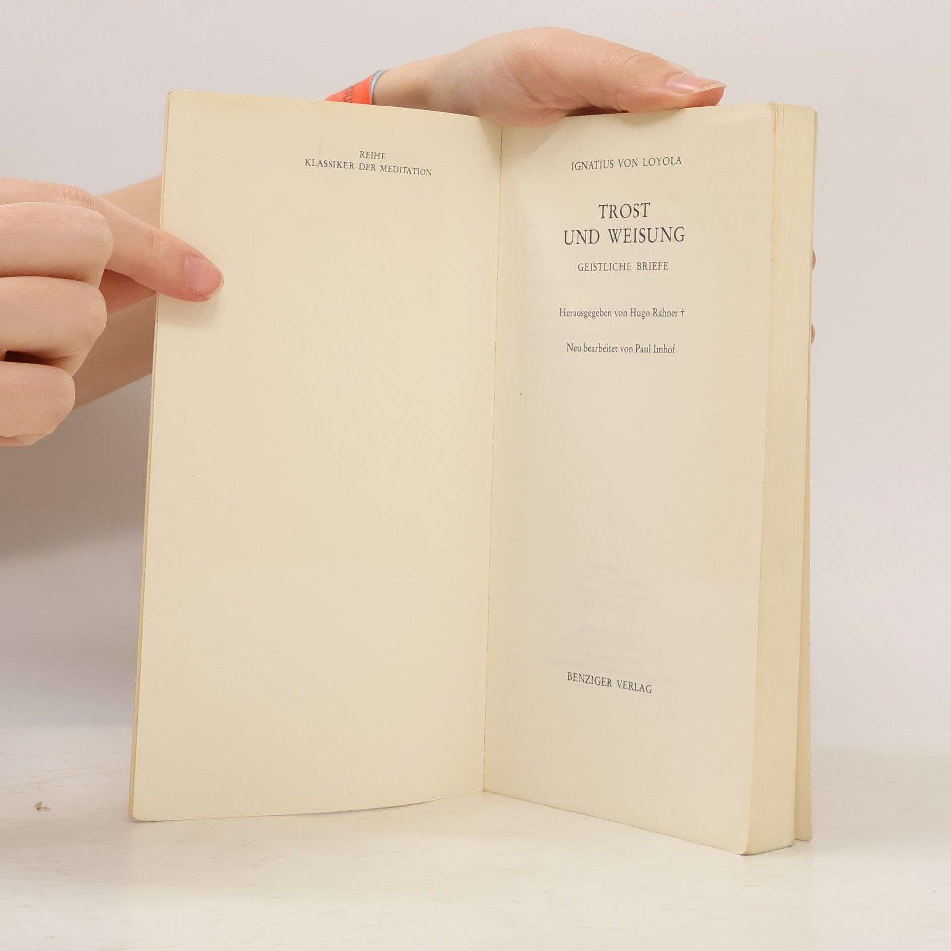 Ignatius of Loyola Trost und Weisung