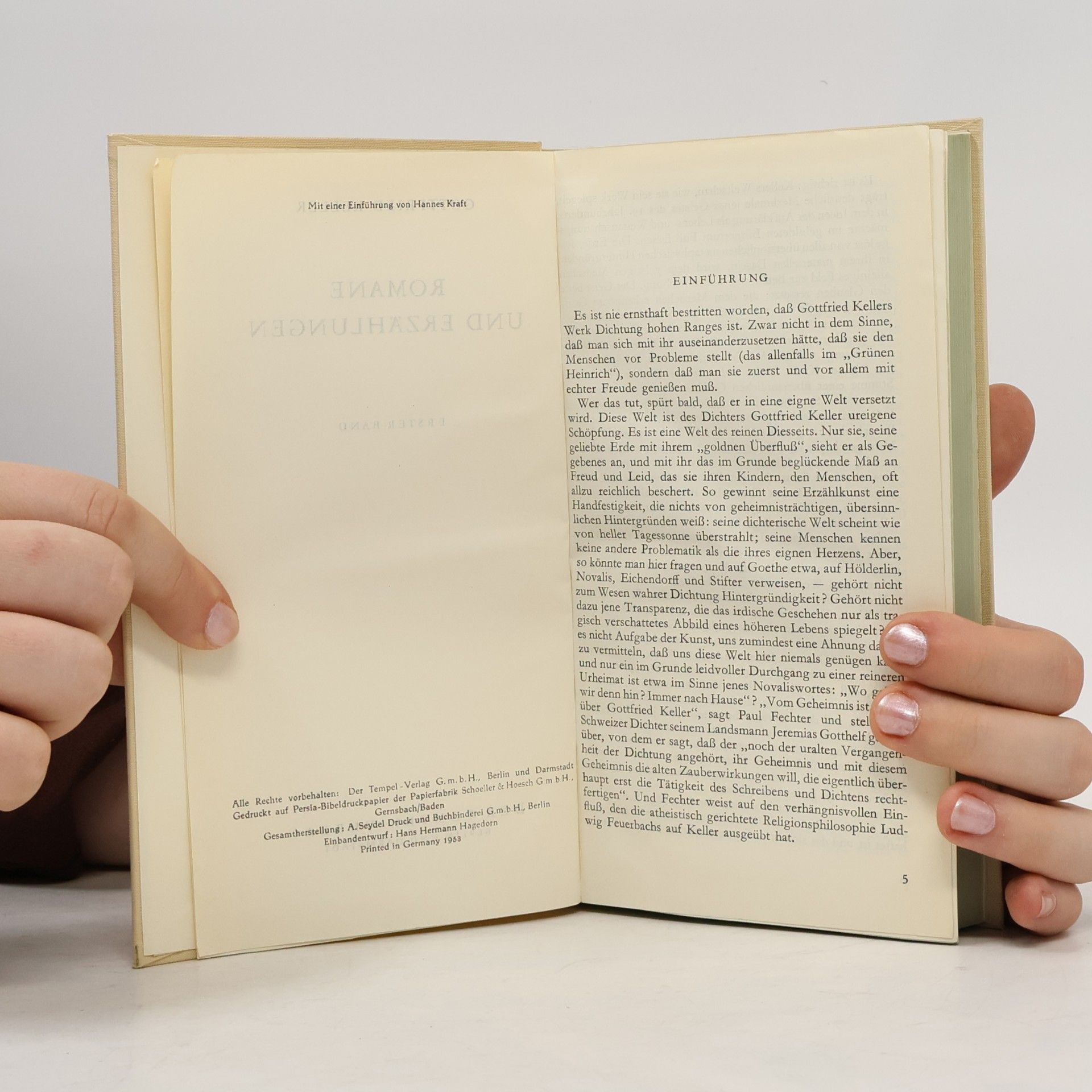 Gottfried Keller Romane und Erzählungen