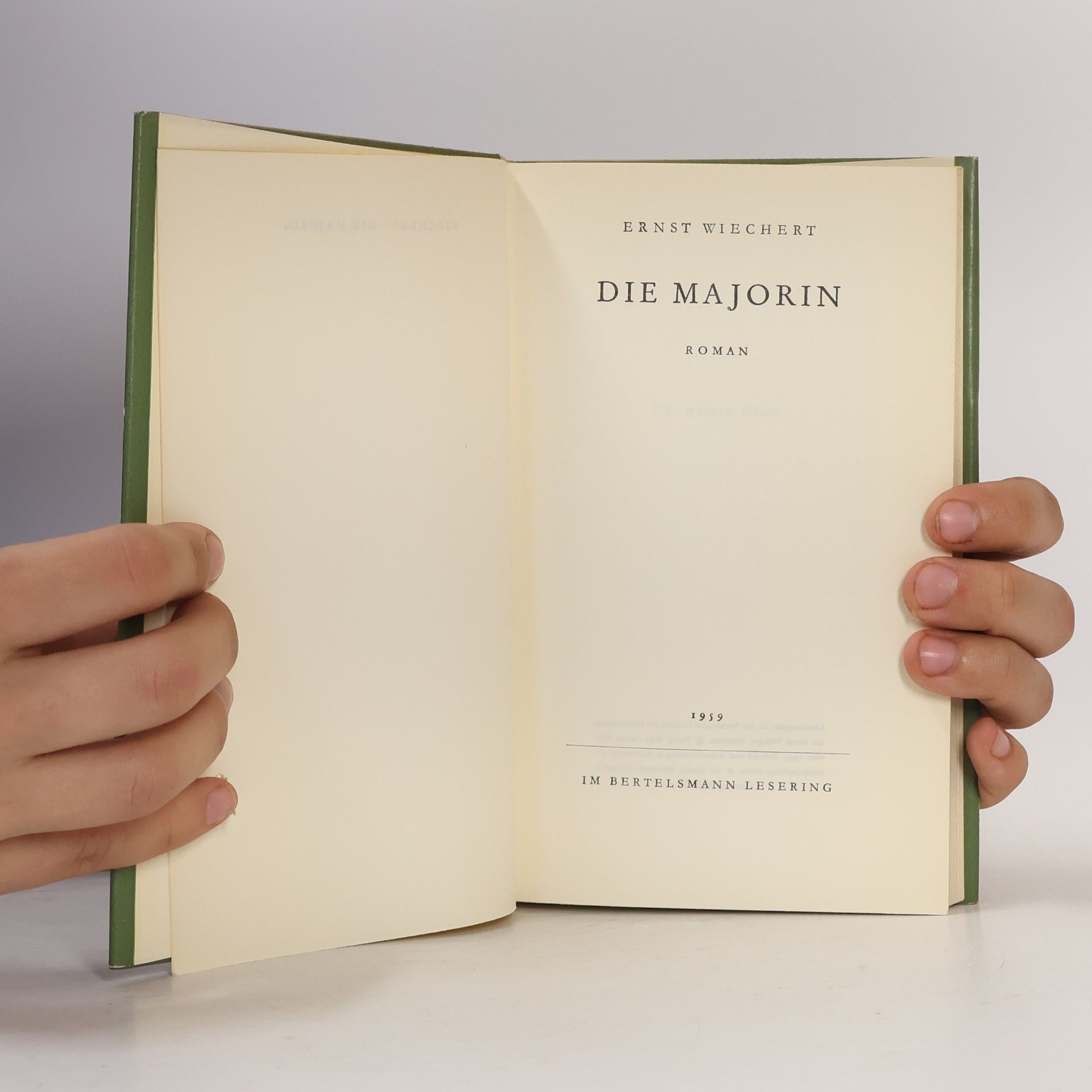 Ernst Wichert Die Majorin