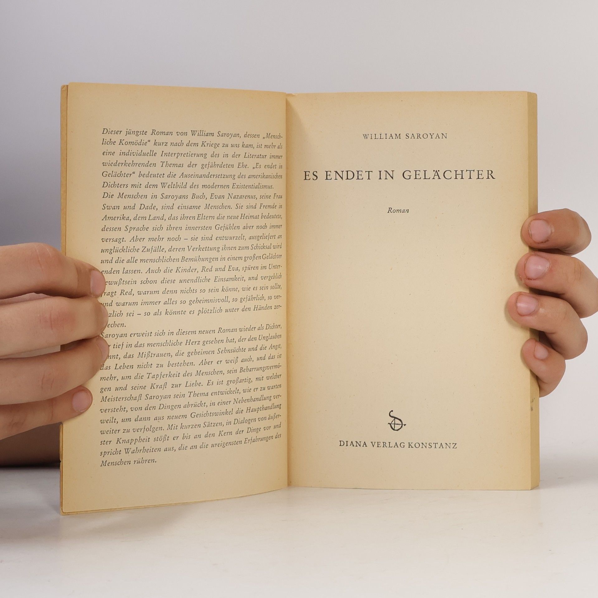 William Saroyan Es endet in Gelächter