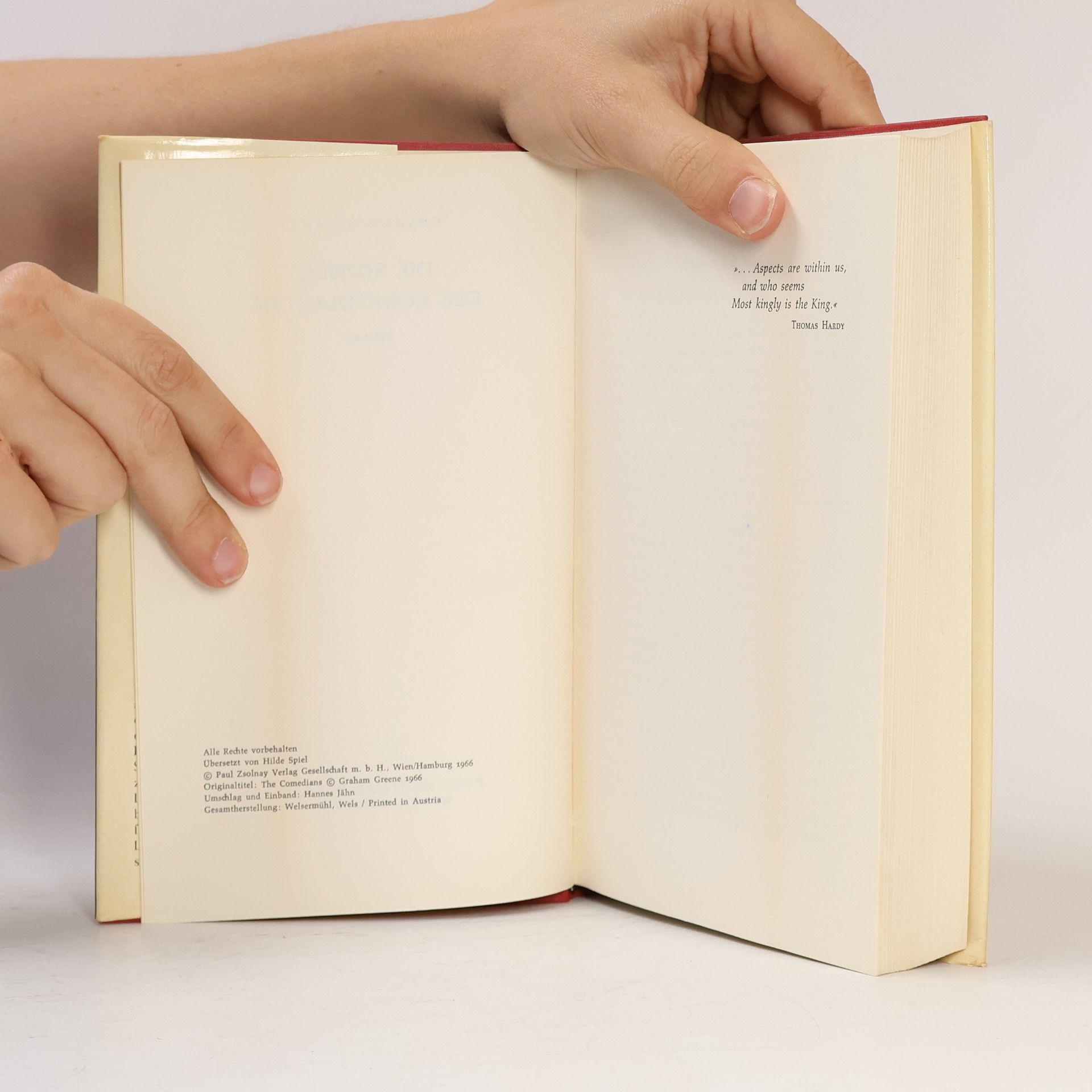Graham Greene Die Stunde der Komödianten