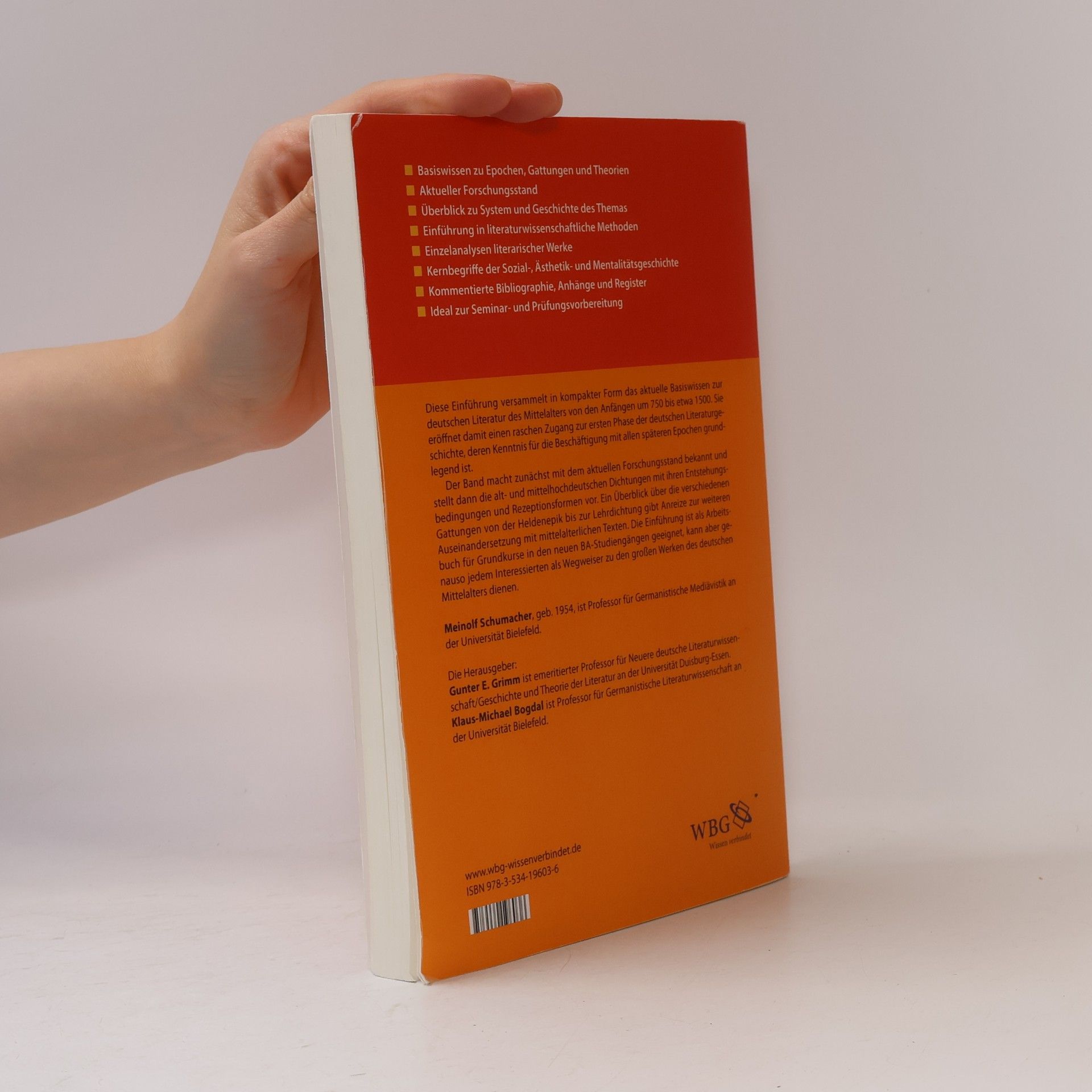 Meinolf Schumacher Einführung Germanistik: Einführung in die deutsche Literatur des Mittelalters