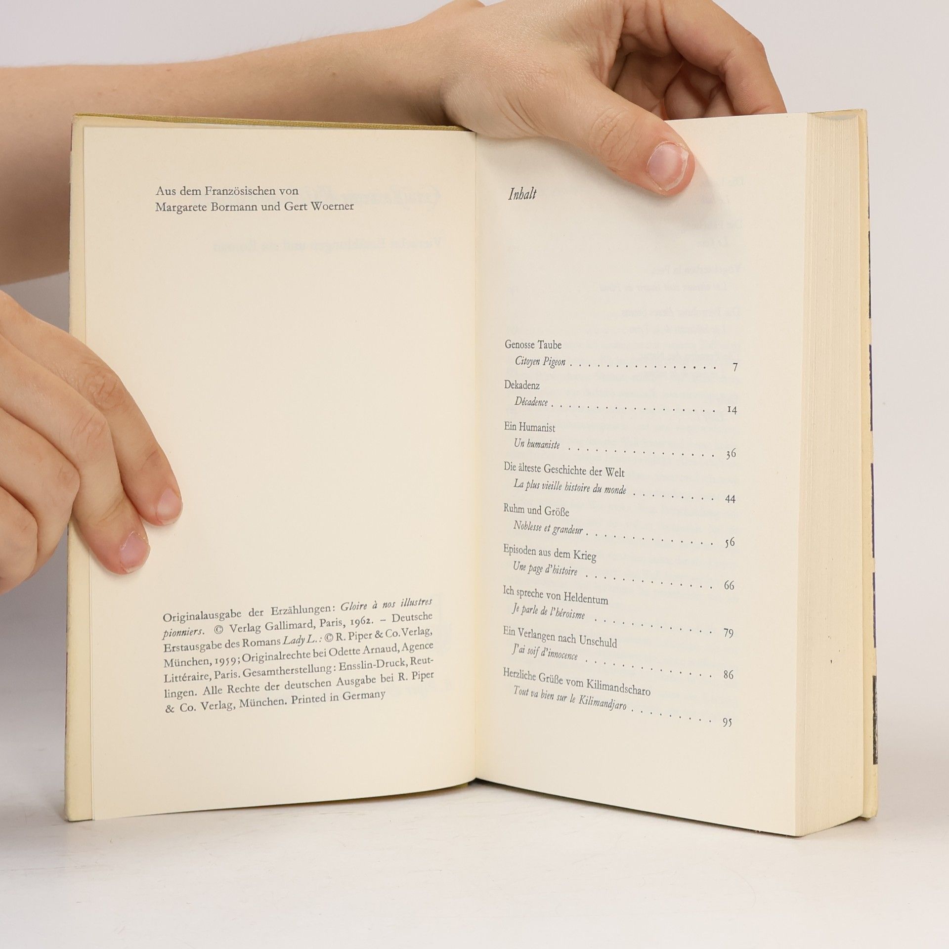 Romain Gary Grüße vom Kilimandscharo