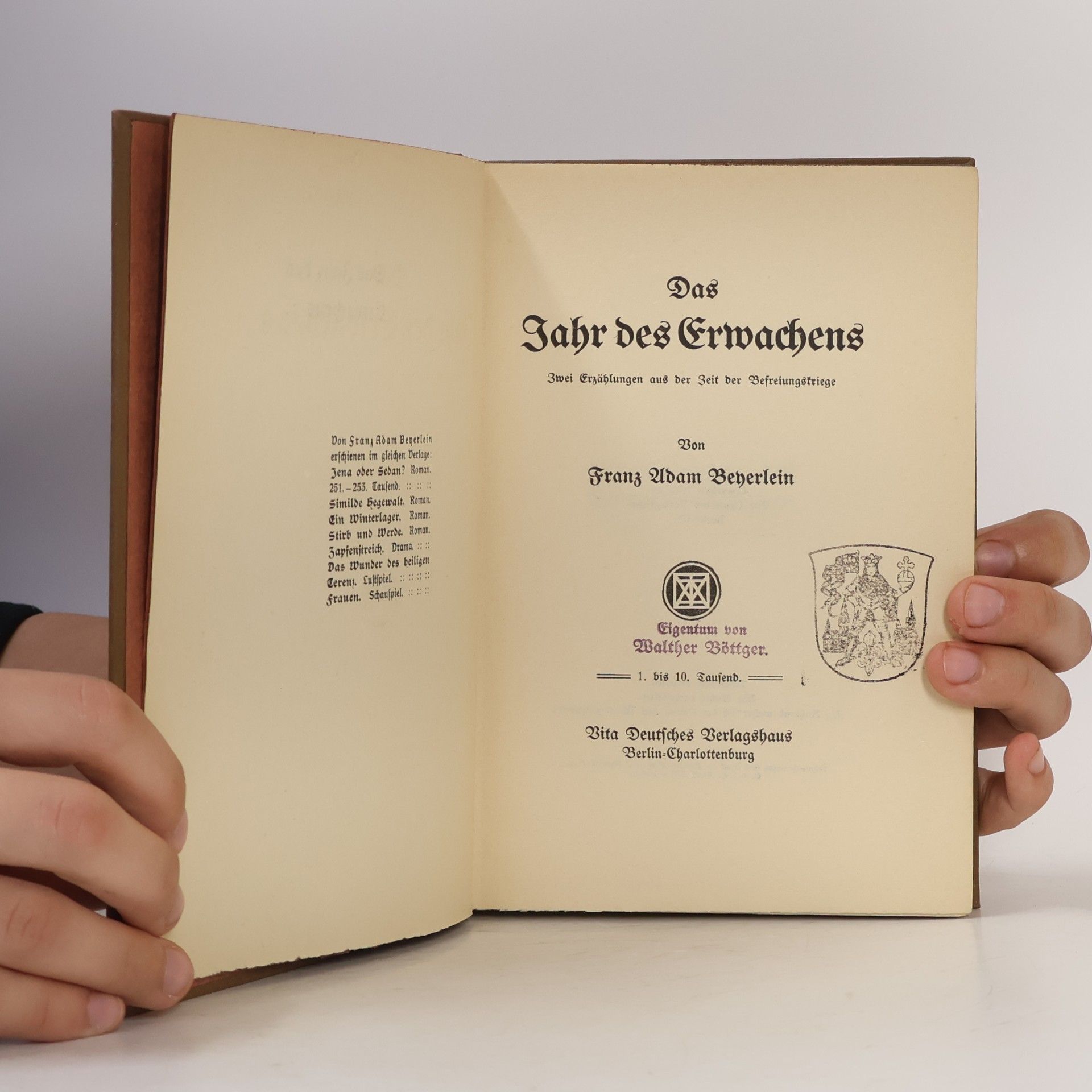 Franz Adam Beyerlein Das Jahr des Erwachens