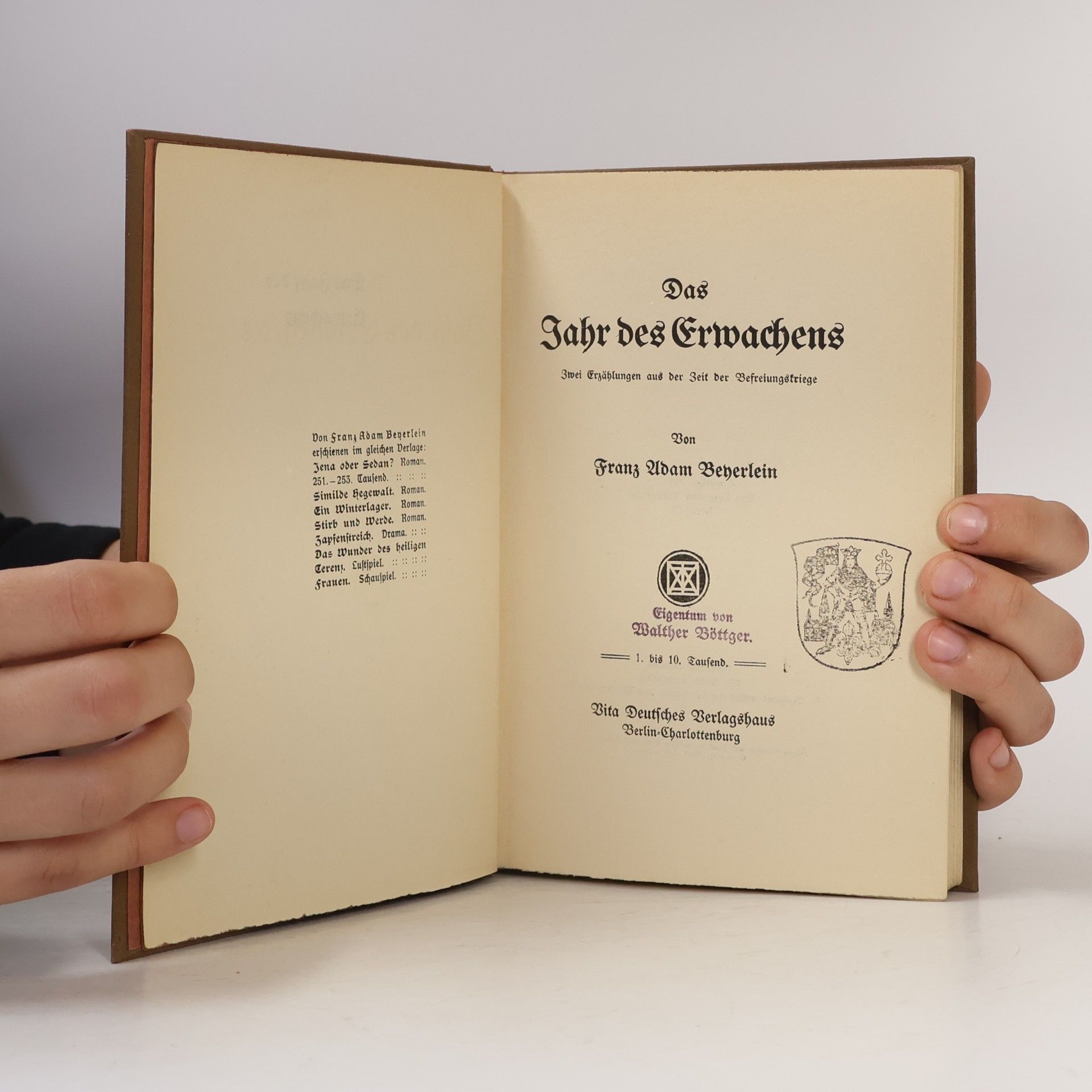 Franz Adam Beyerlein Das Jahr des Erwachens