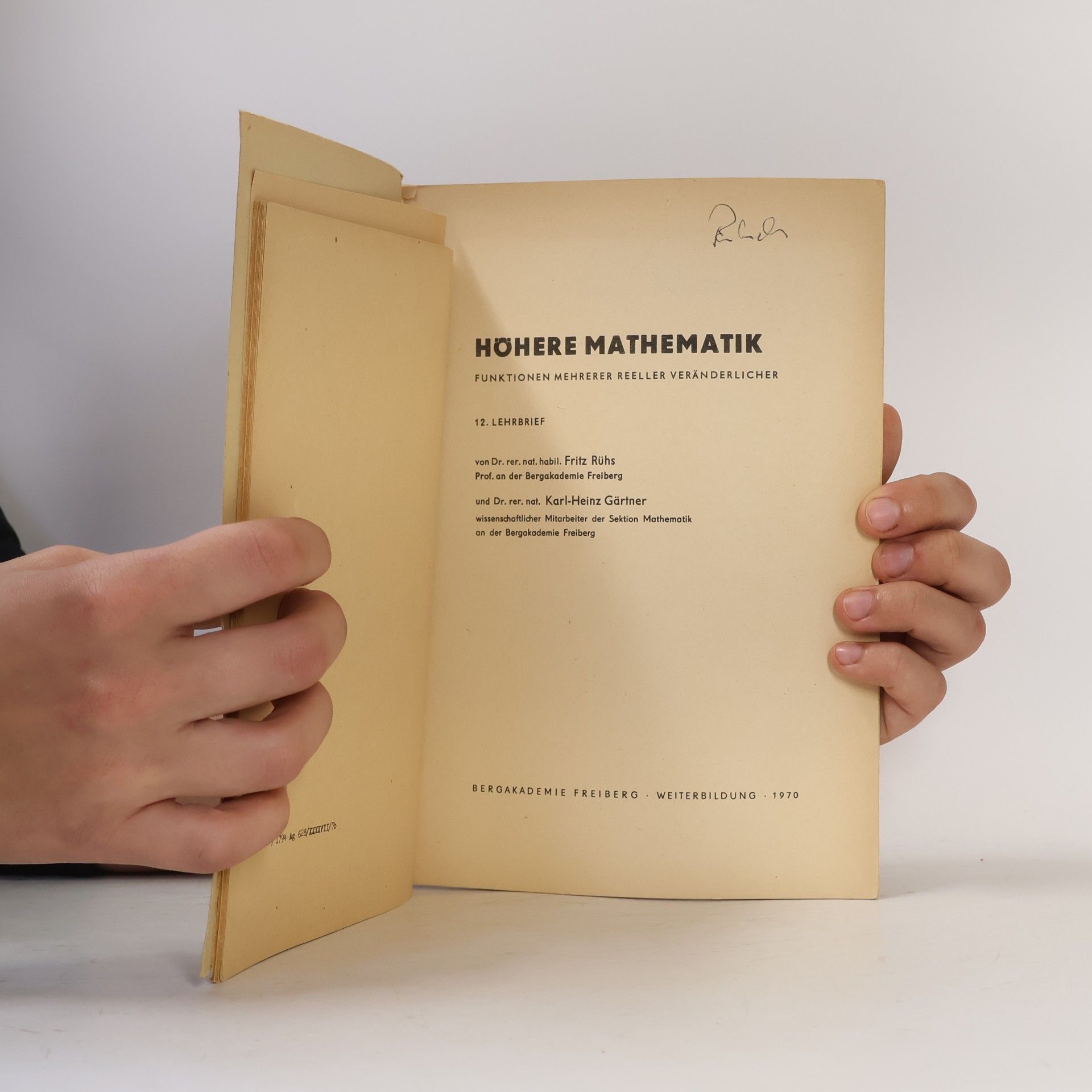 Fritz Rühs Höhere Mathematik 12