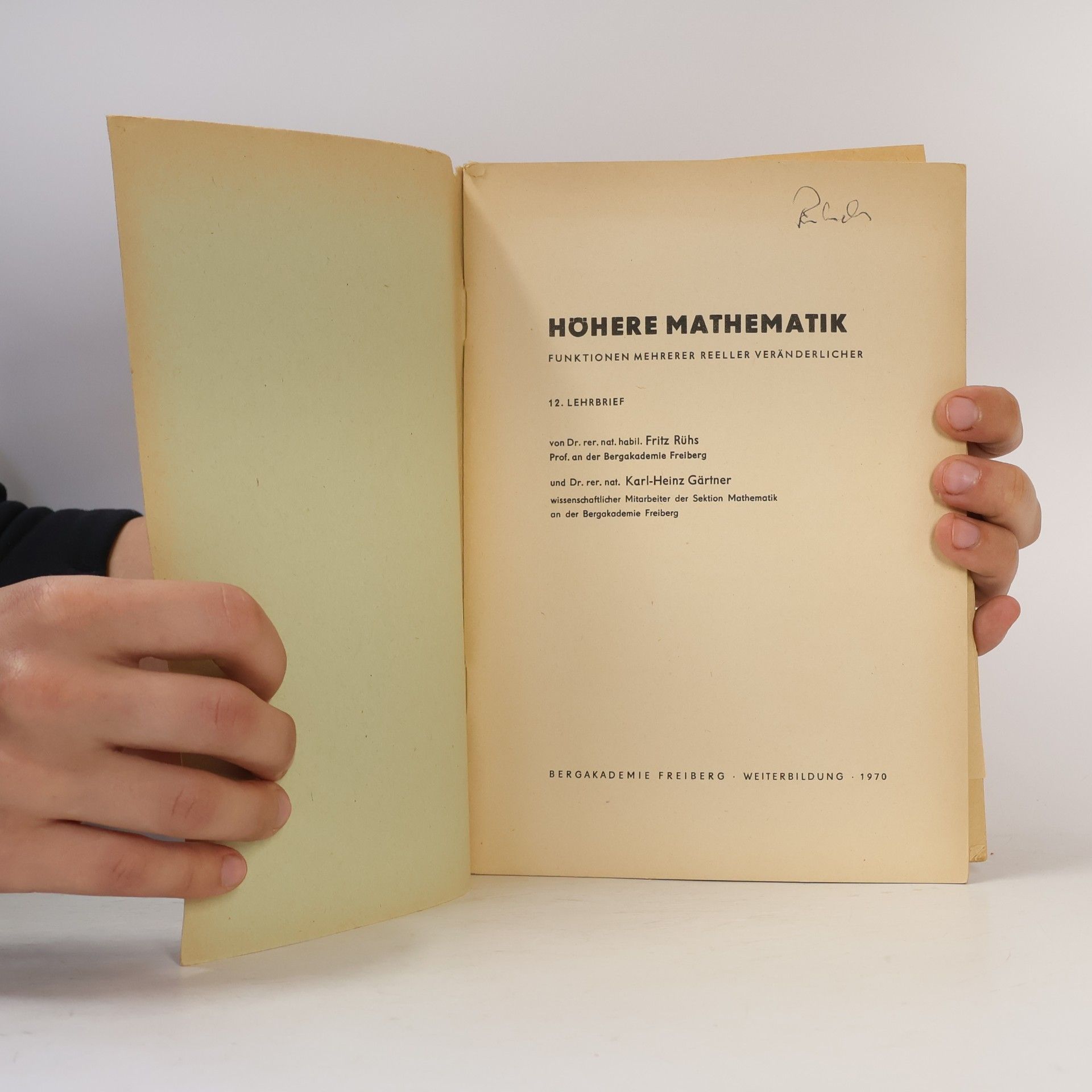 Fritz Rühs Höhere Mathematik 12
