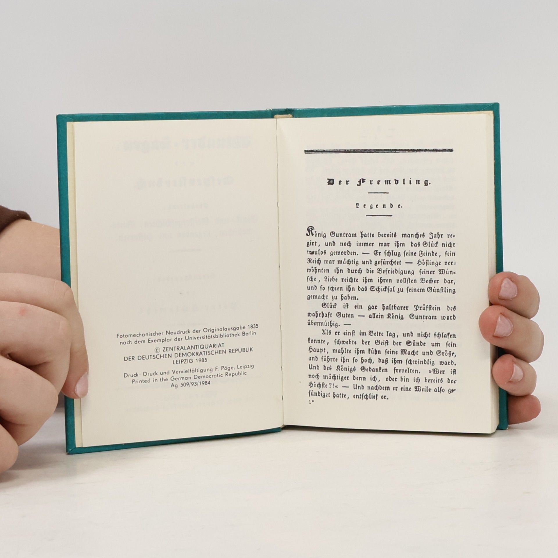 Peter Schlemihl Wunder-Sagen und Gespensterbuch
