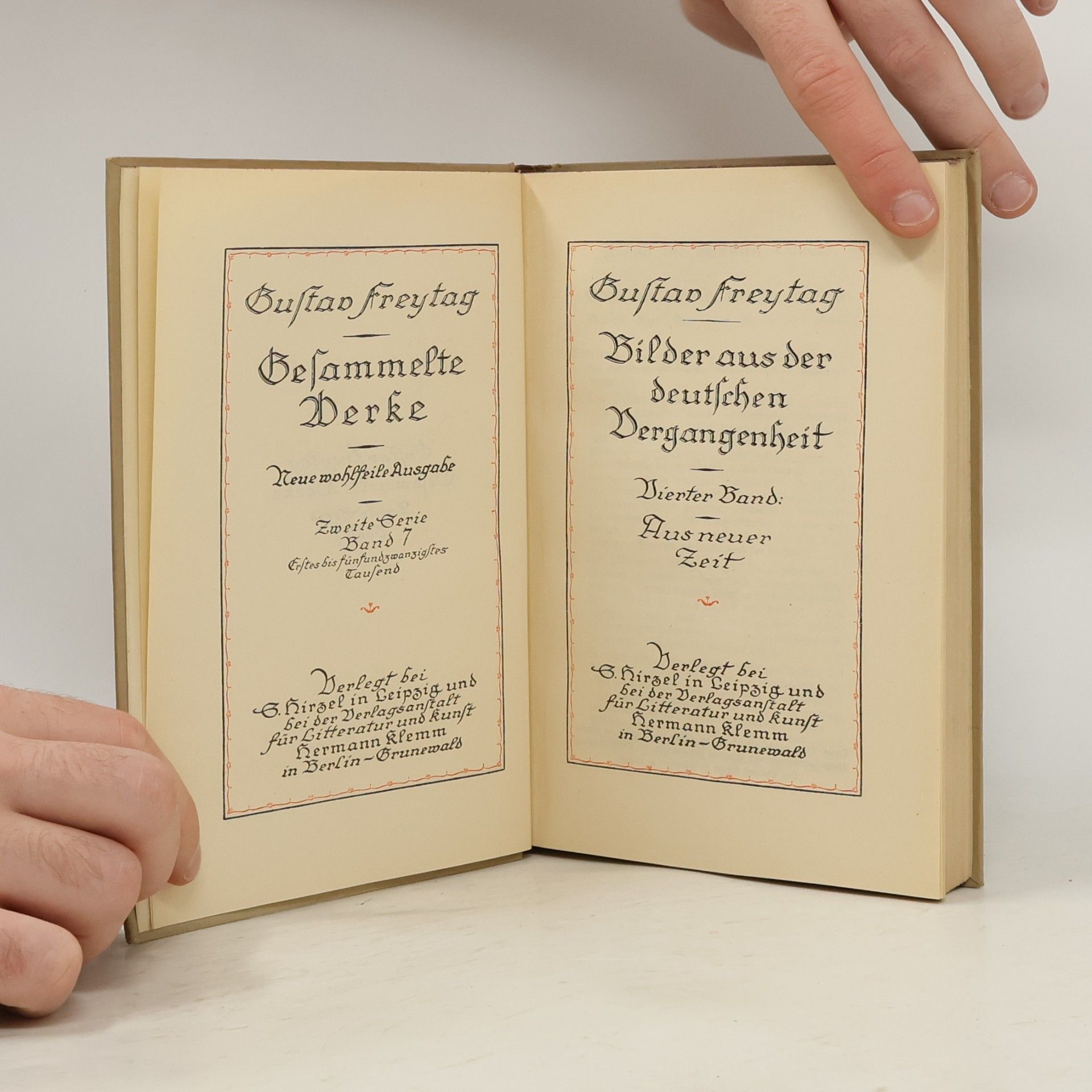 Gustav Freytag Gesammelte Werke. Erste Serie. Band 7