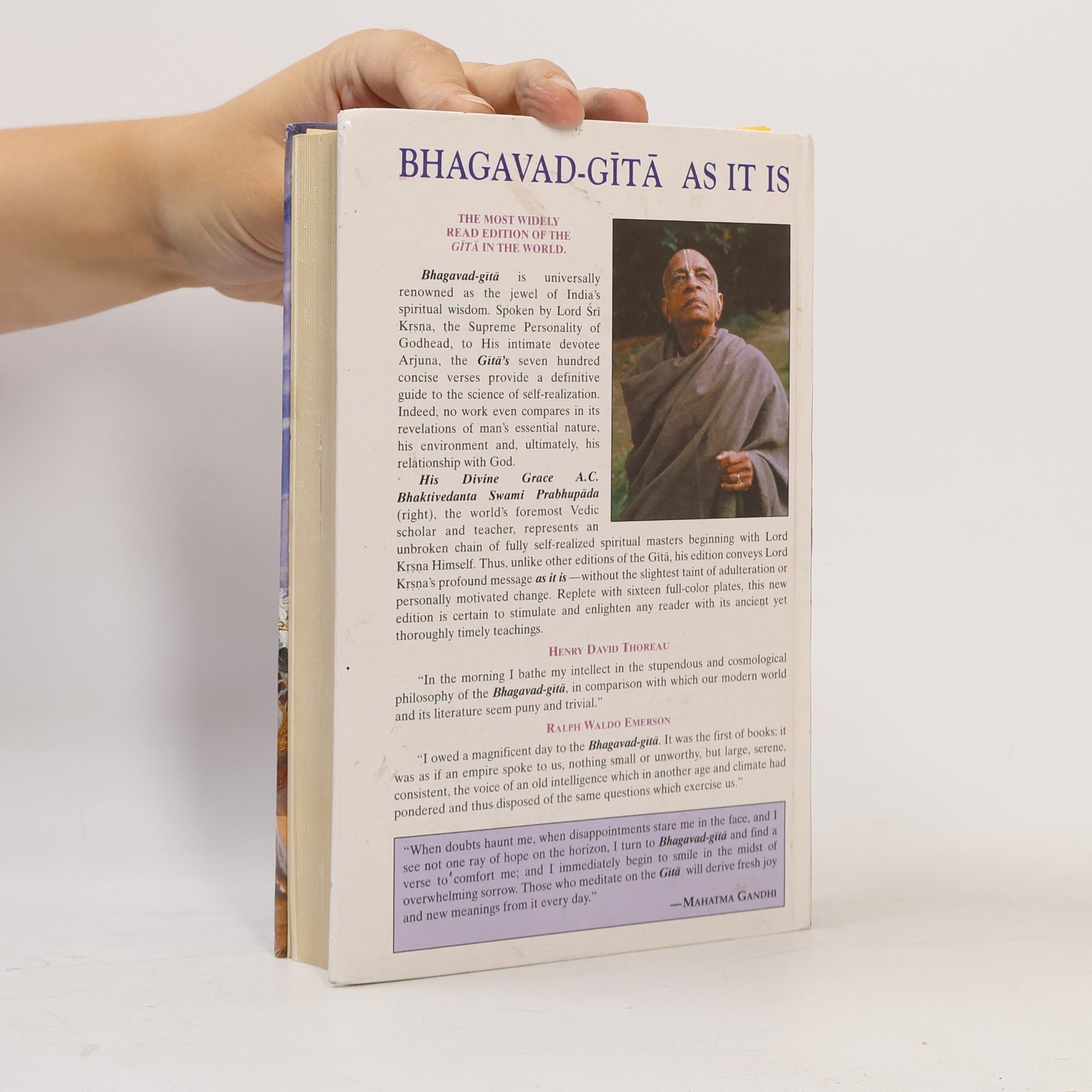 A. C. Bhaktivedanta Prabhupada Bhagavad-Gita. As It Is