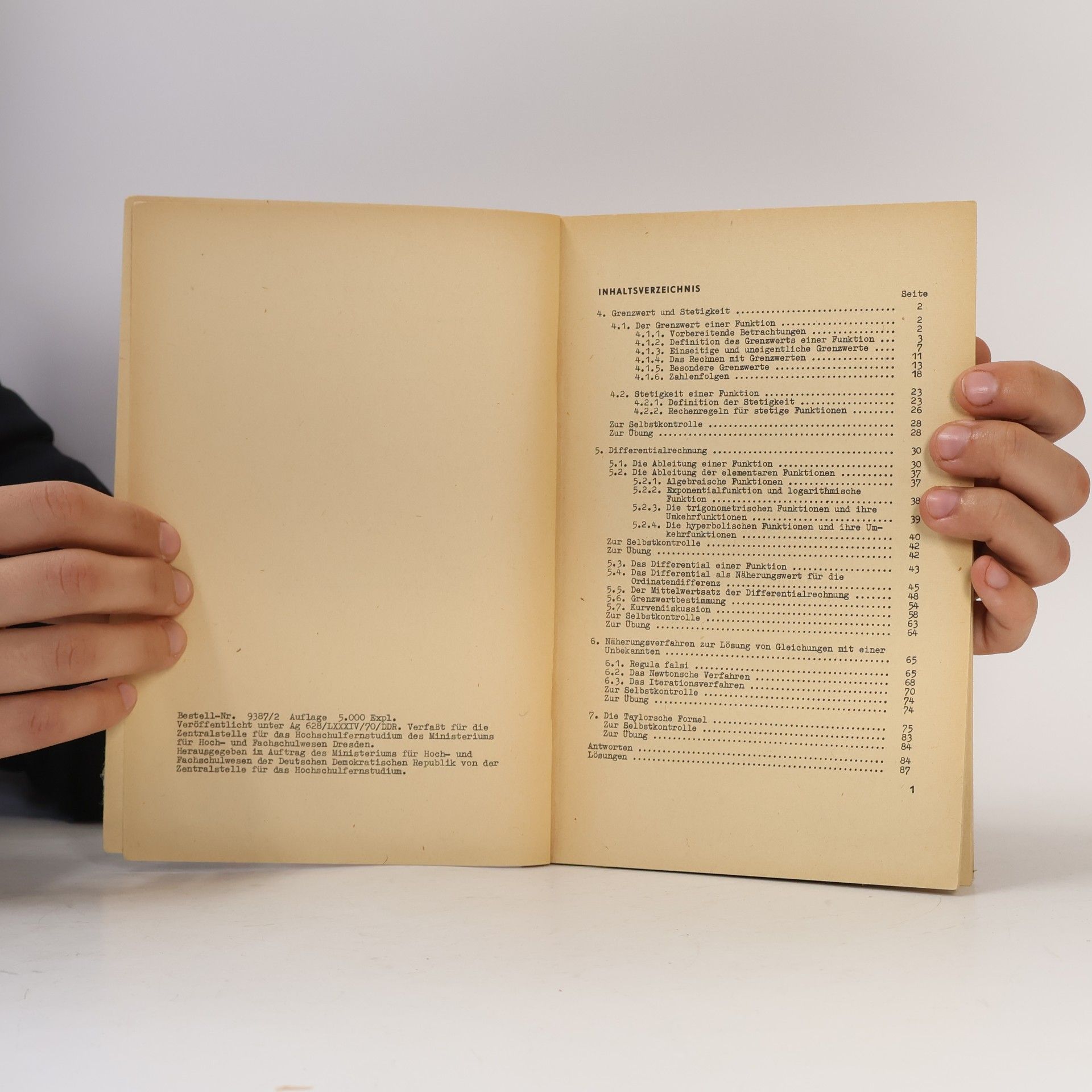 Fritz Rühs Analysis II