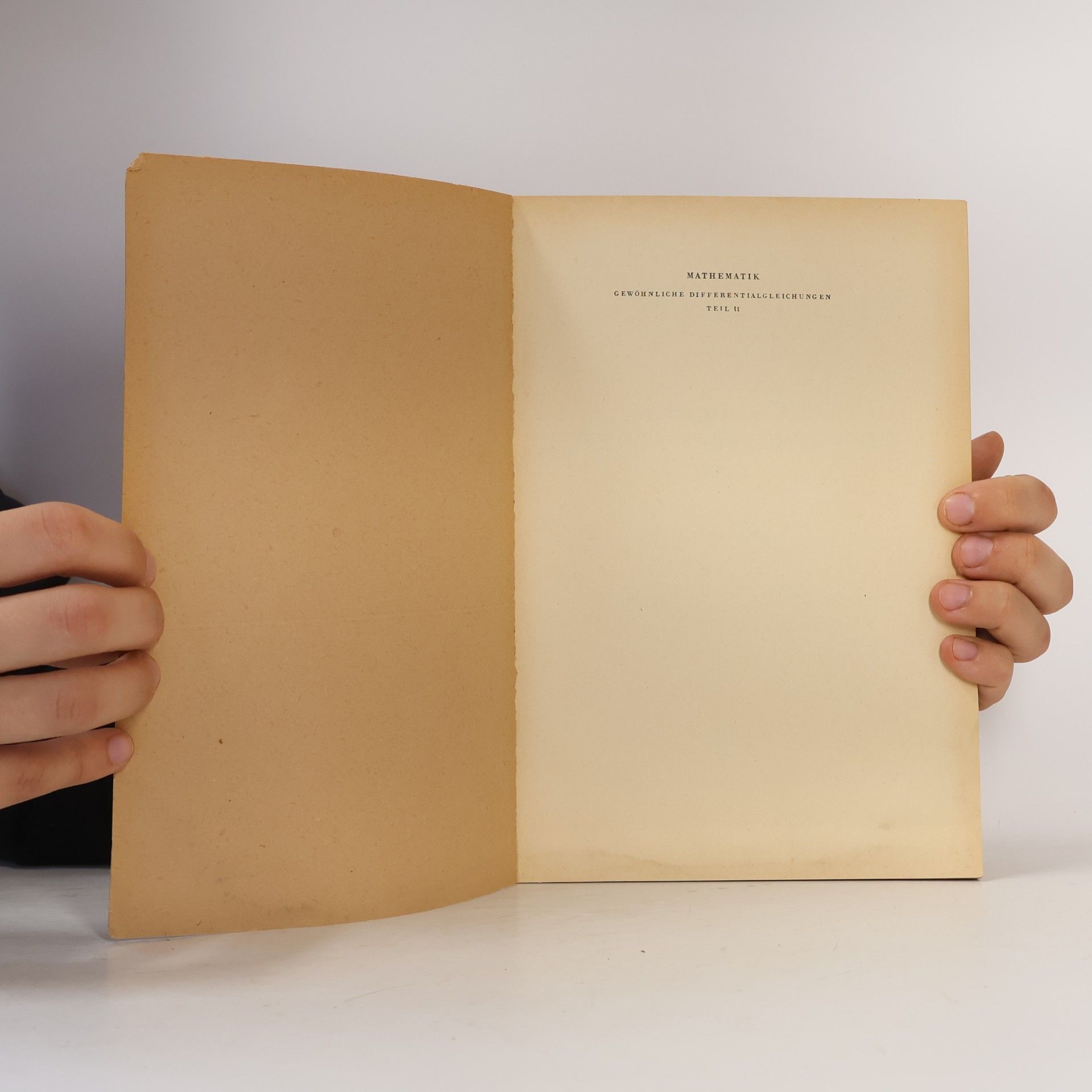 kolektiv Mathematik gewöhnliche Differentialgleichungen - Teil II