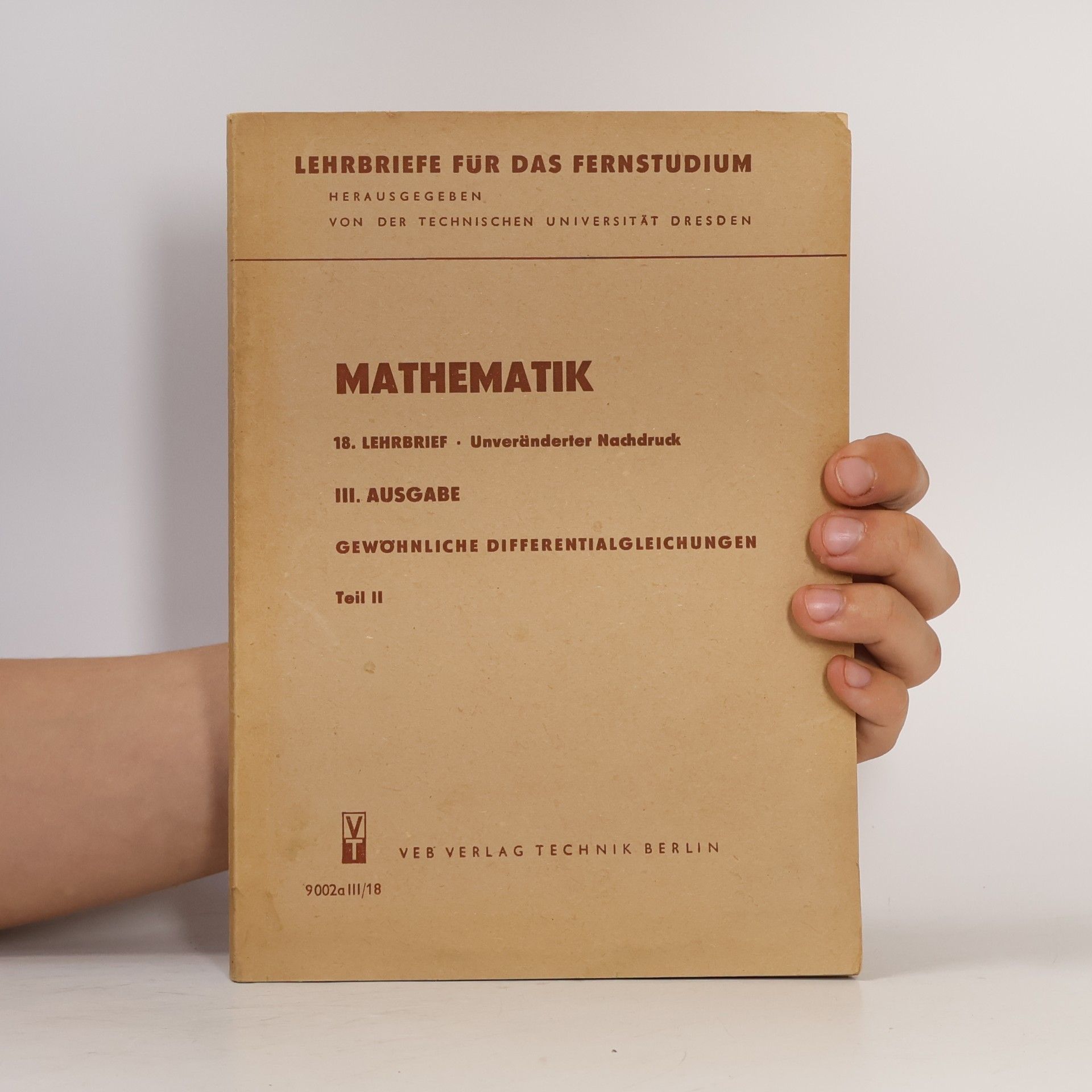 kolektiv Mathematik gewöhnliche Differentialgleichungen - Teil II