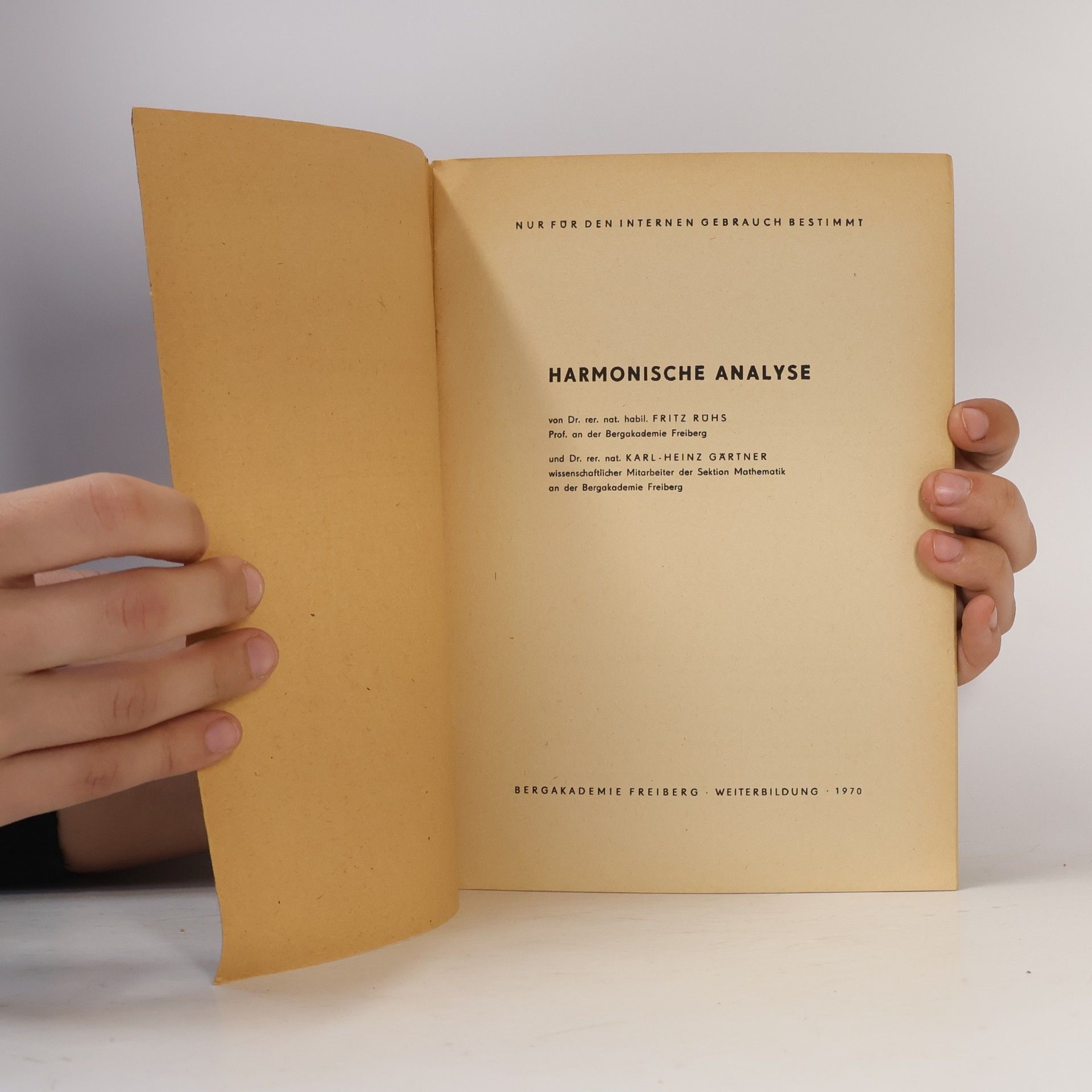 Fritz Rühs Harmonische Analyse
