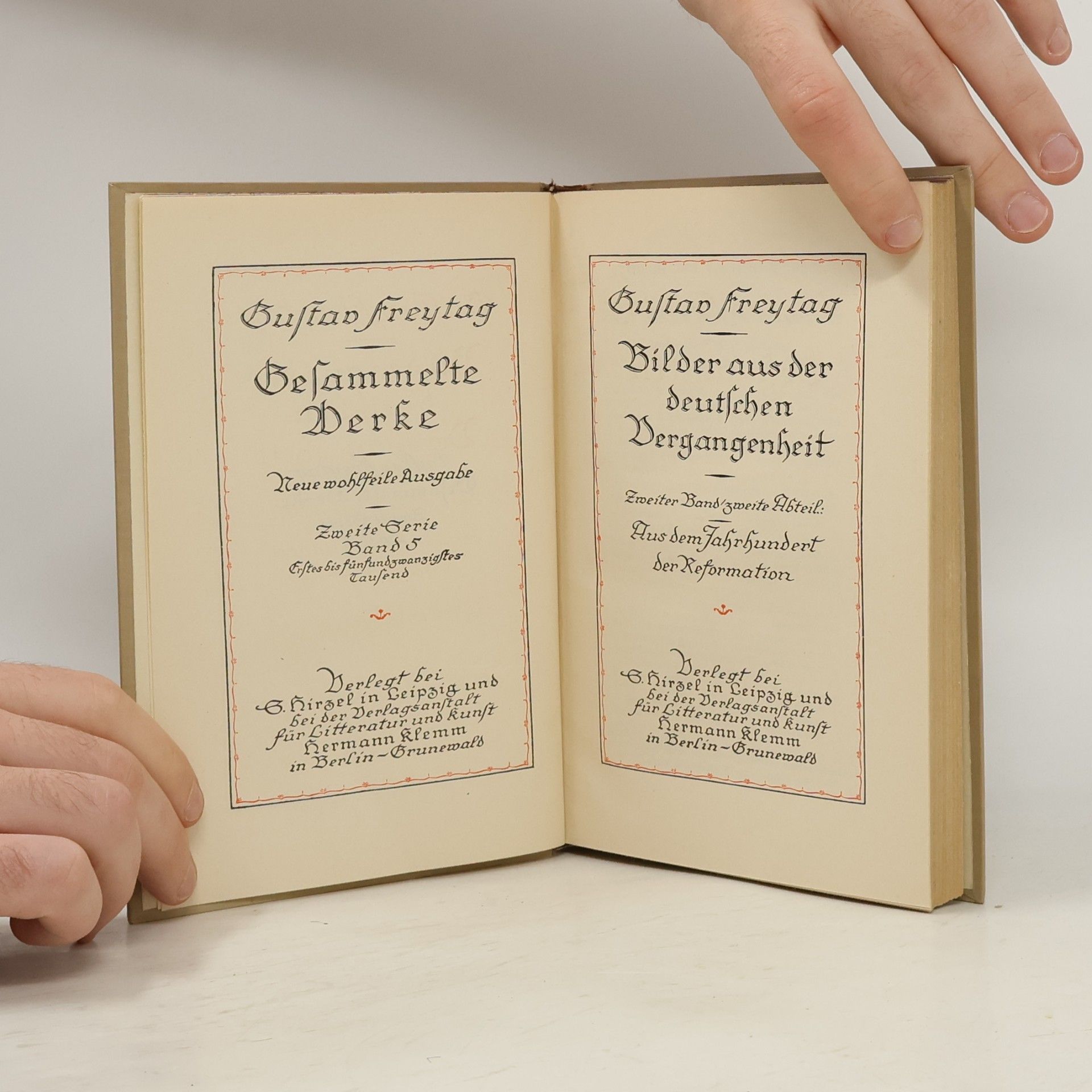 Gustav Freytag Gesammelte Werke 5. Bilder aus der deutschen Vergangenheit
