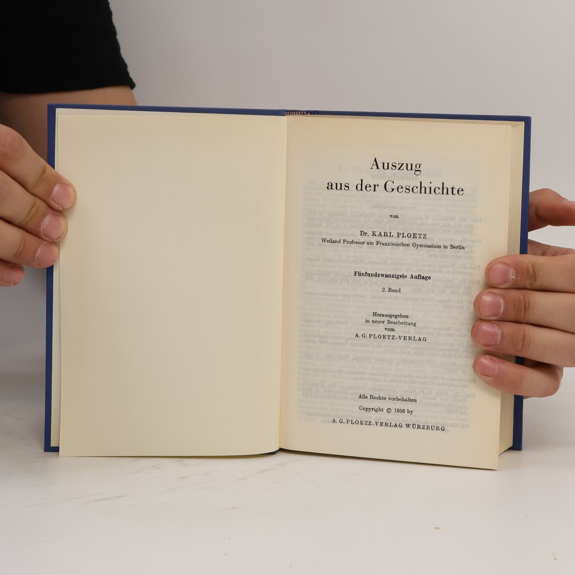 Karl Julius Ploetz Auszug aus der Geschichte