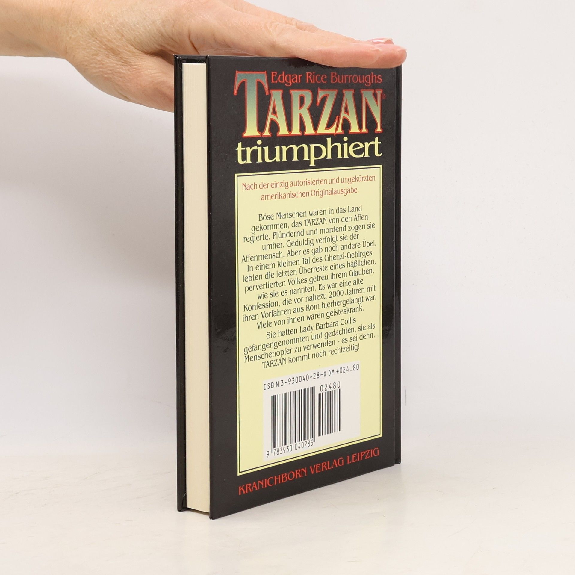 Edgar Rice Burrroughs Tarzan triumphiert