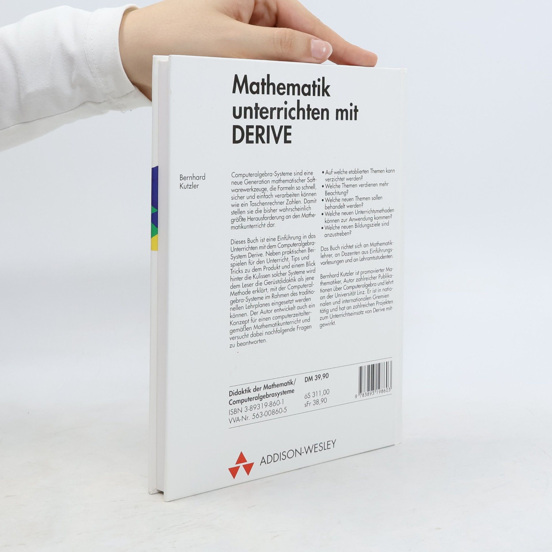 Bernhard Kutzler Mathematik unterrichten mit DERIVE