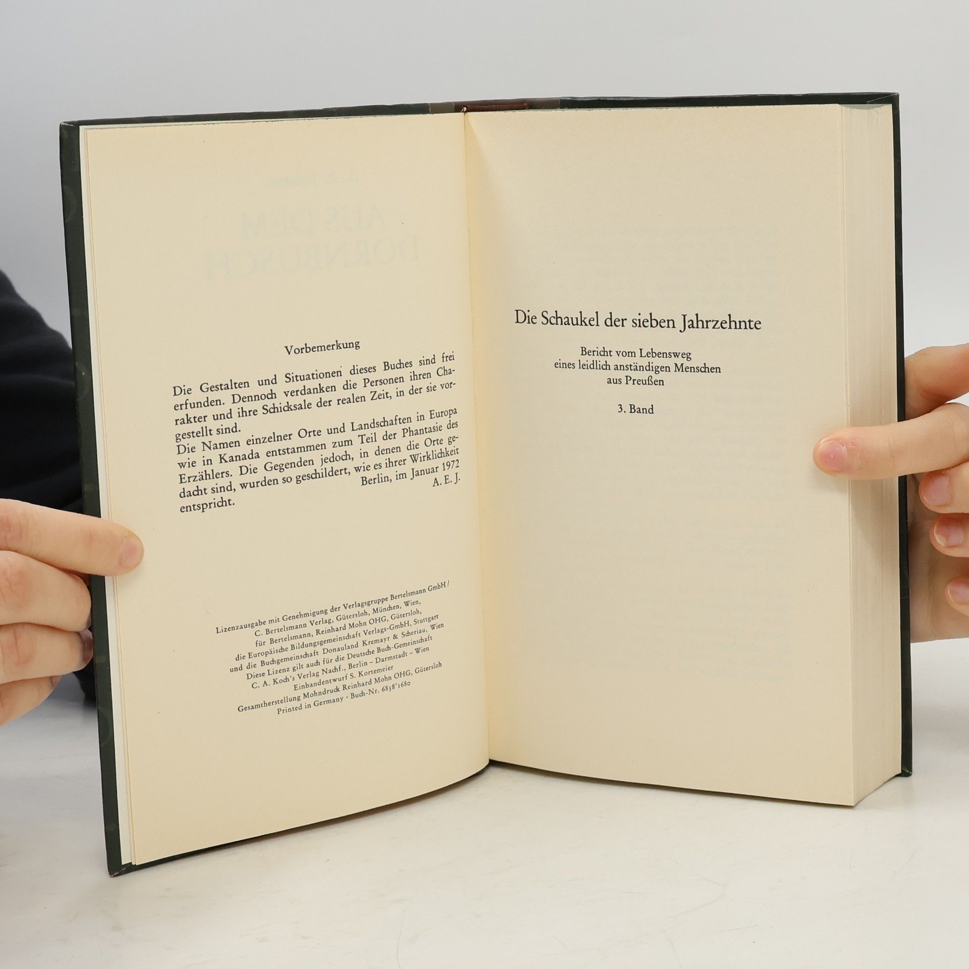 Alfred E. Johann Aus dem Dornbusch