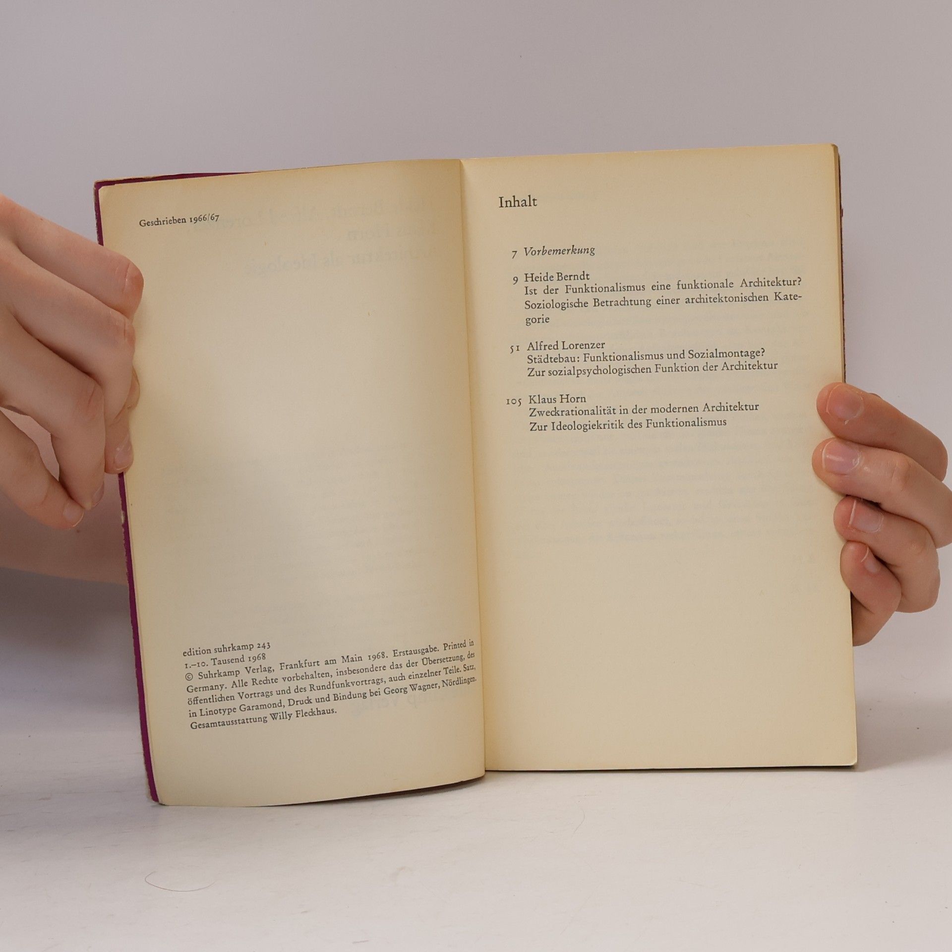 Heide Berndt Architektur als Ideologie