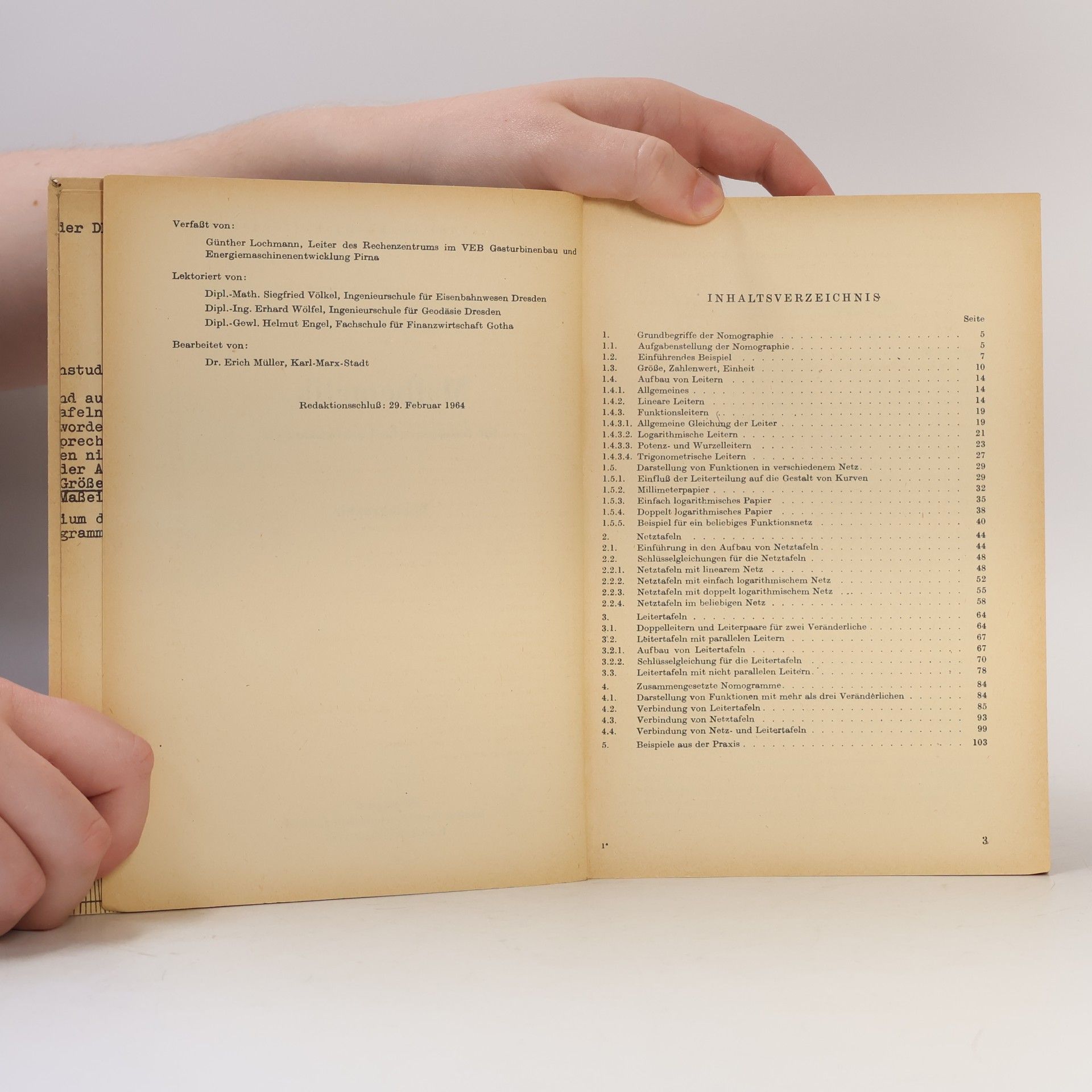 Günther Lochmann Mathematik. Nomographie
