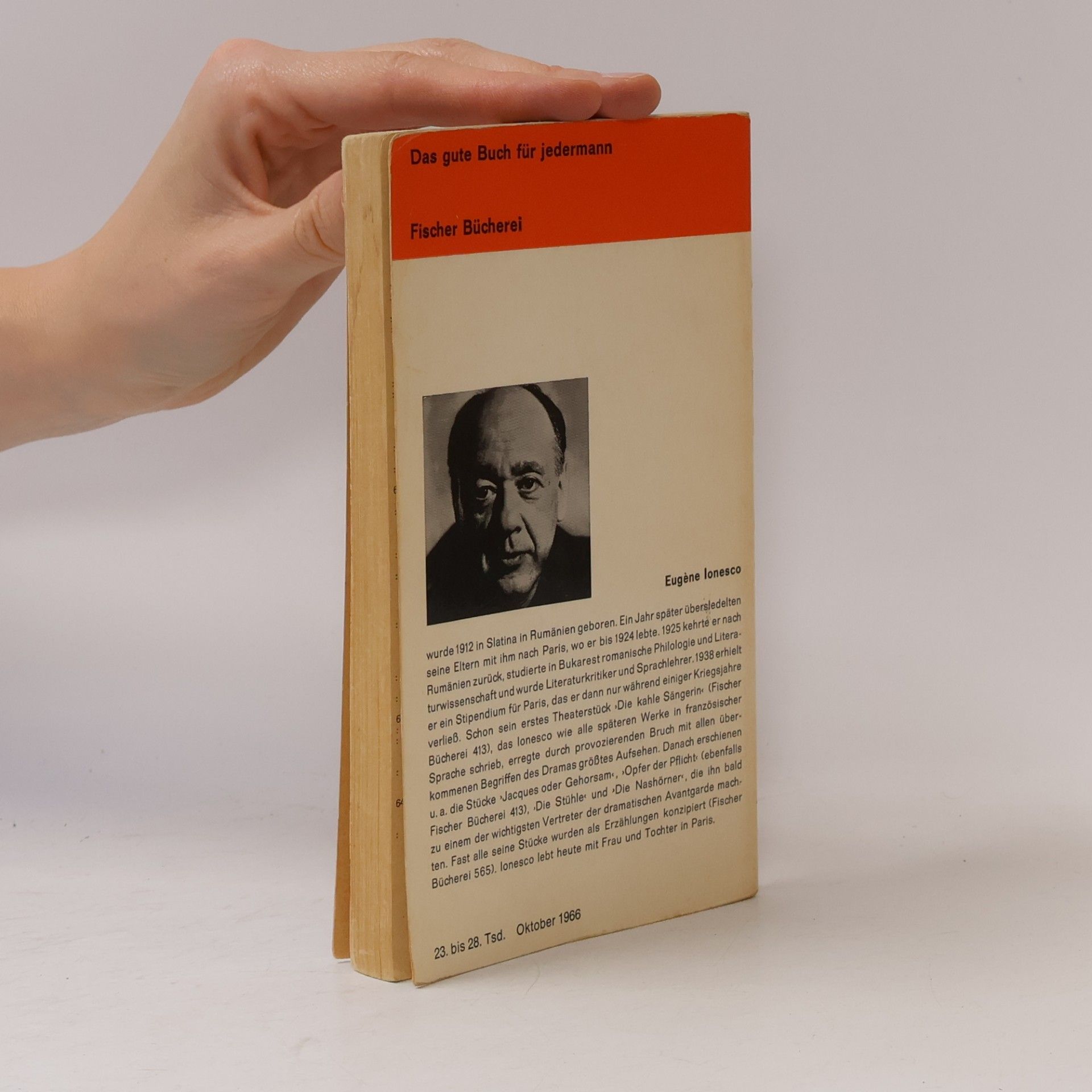 Eugène Ionesco Impromtu Die Nashörner. Zwei Stücke