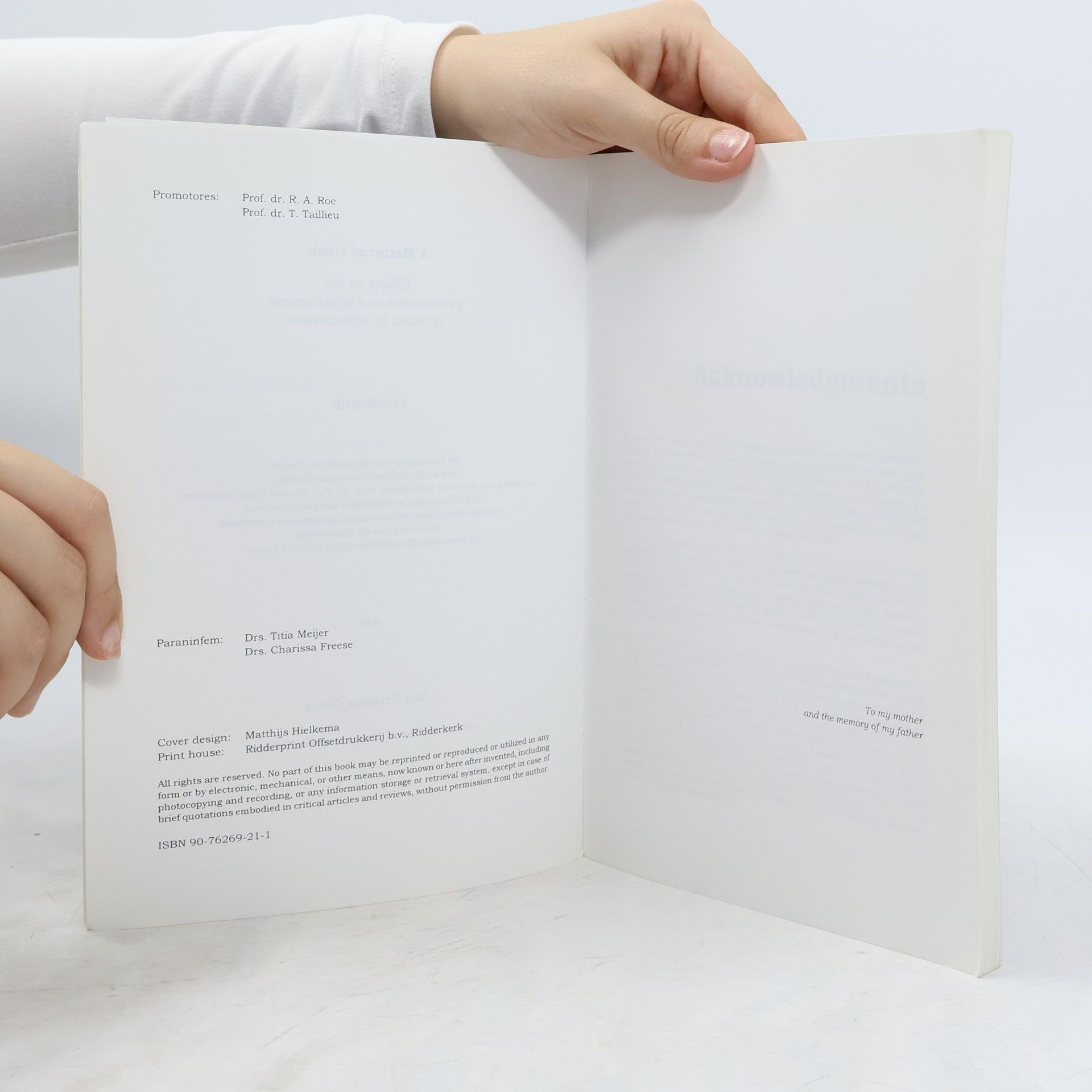 Ana Cristina Costa A Matter Of Trust